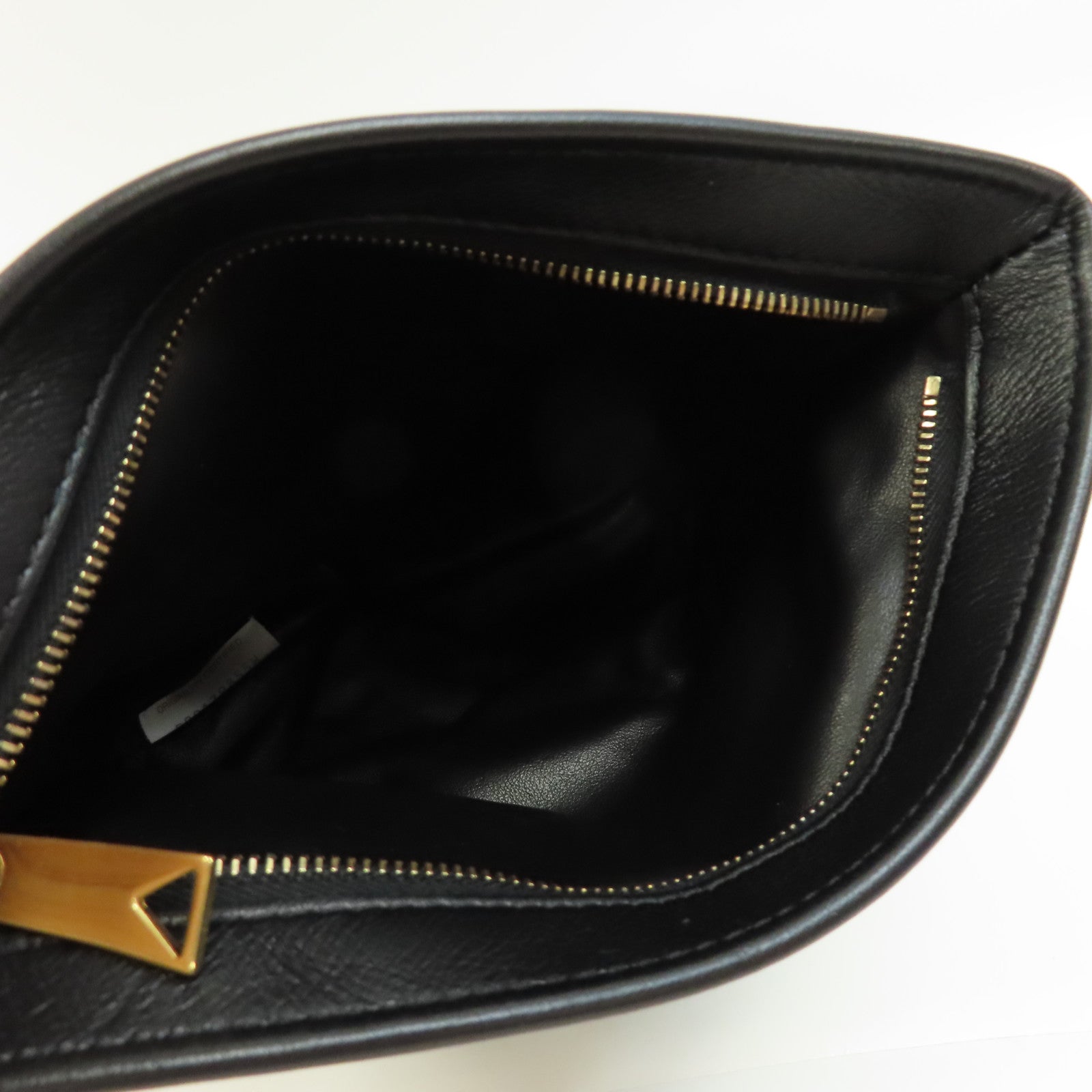 BOTTEGA VENETA 牛皮皮革Twist Mini金扣手挽袋黑色