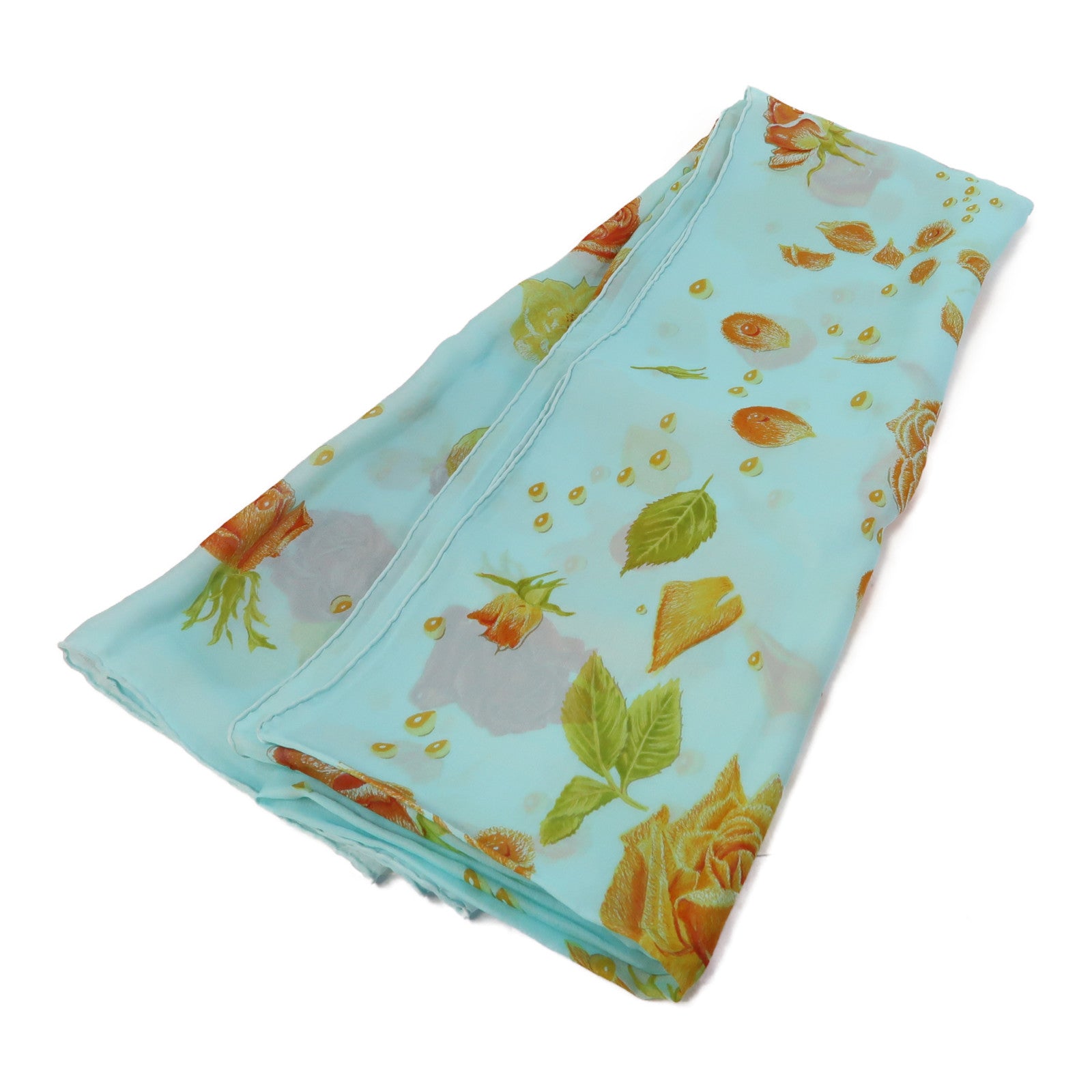HERMES 【激減優惠】絲質70x195 Scarf圍巾湖水綠色