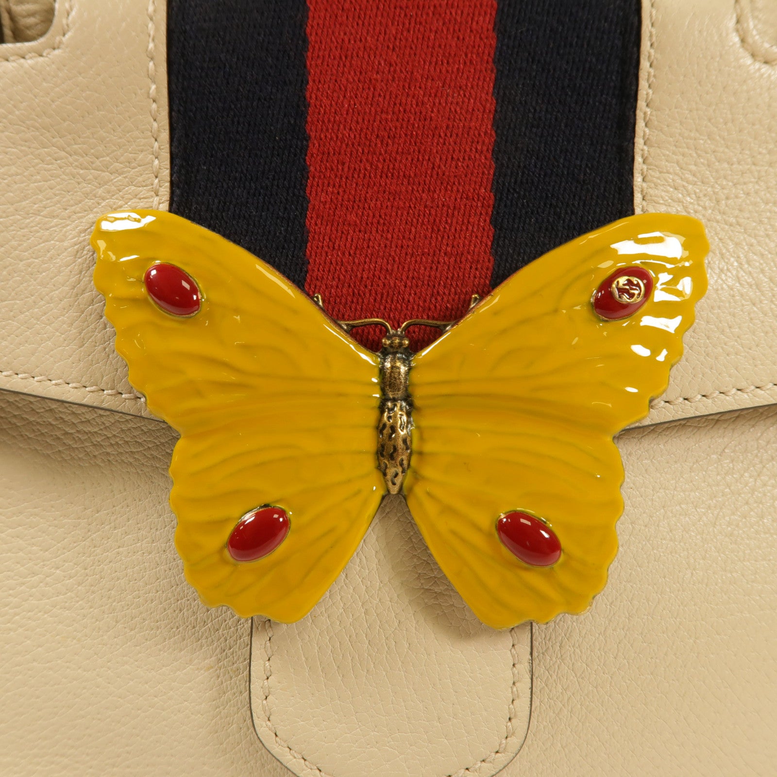 GUCCI 【激減優惠】牛皮皮革Totem Butterfly肩背袋