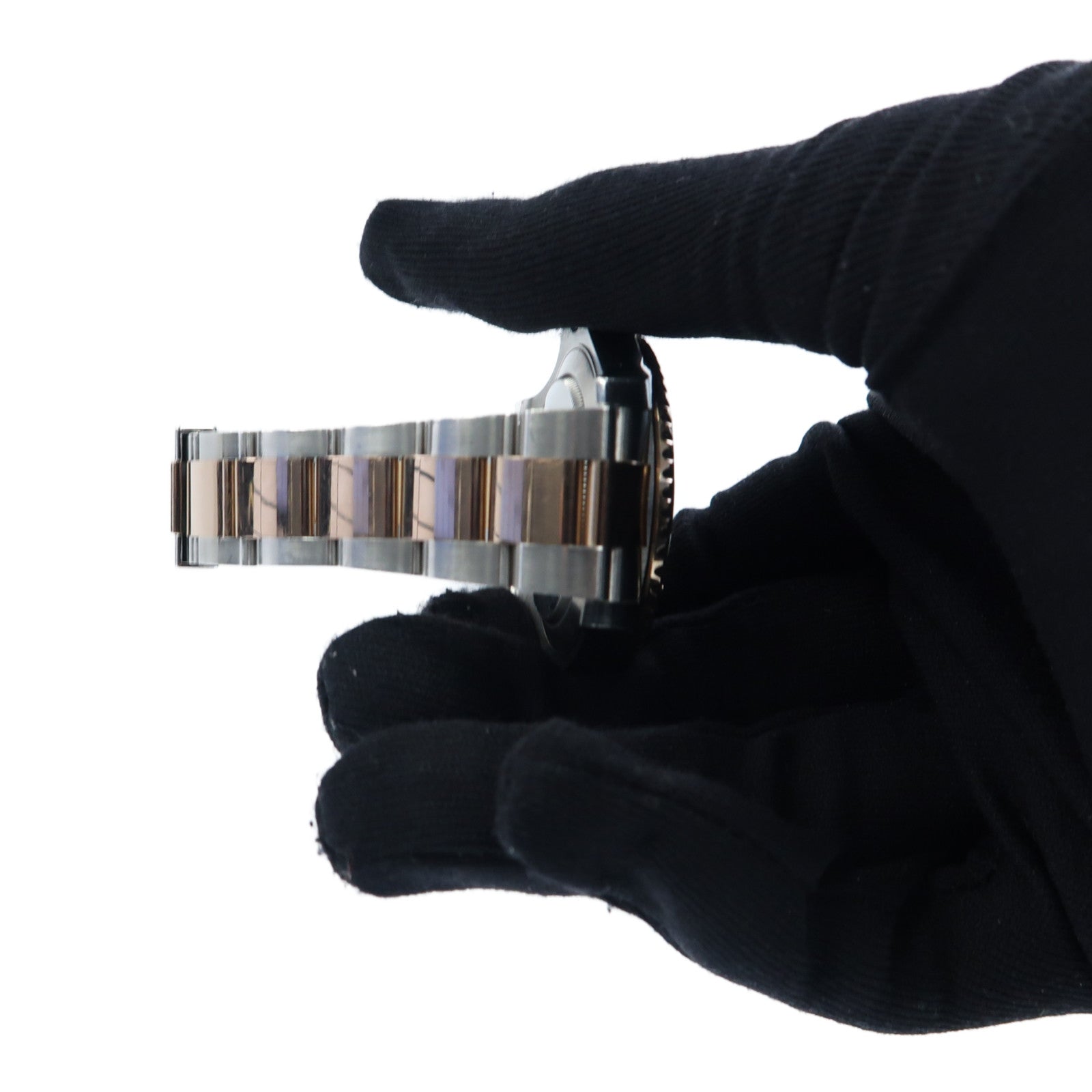 ROLEX Yacht-Master 40 18K玫瑰金/不鏽鋼手錶自動機芯黑色