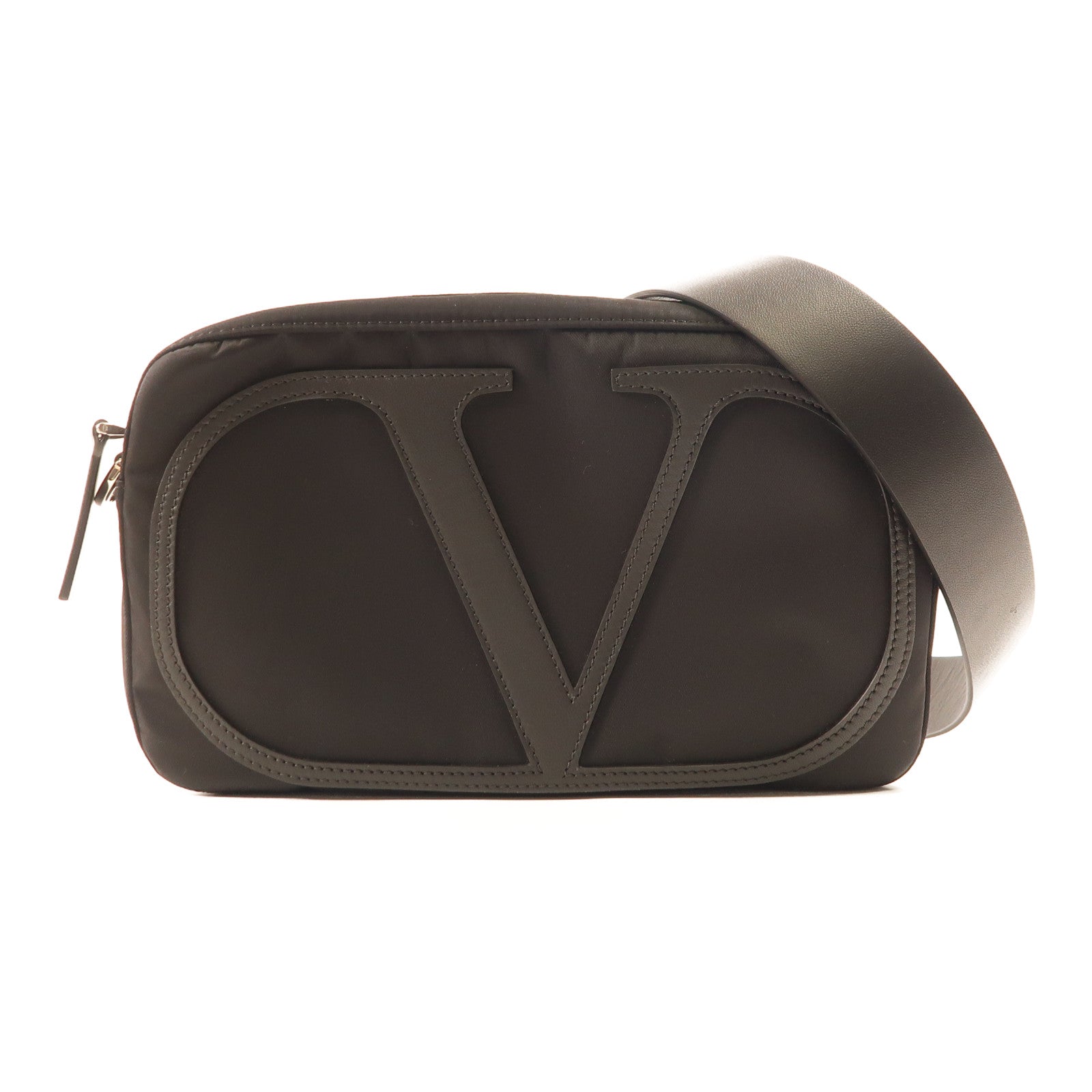 Valentino 尼龍Shoulder Bag銀扣肩背袋