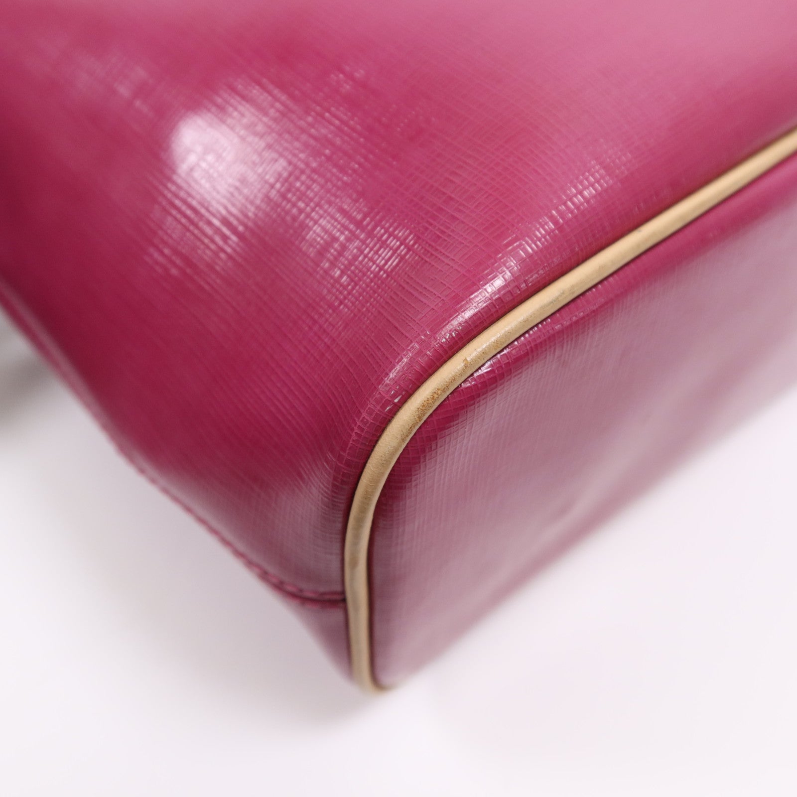 COACH 牛皮皮革Tote Bag銀扣手挽袋