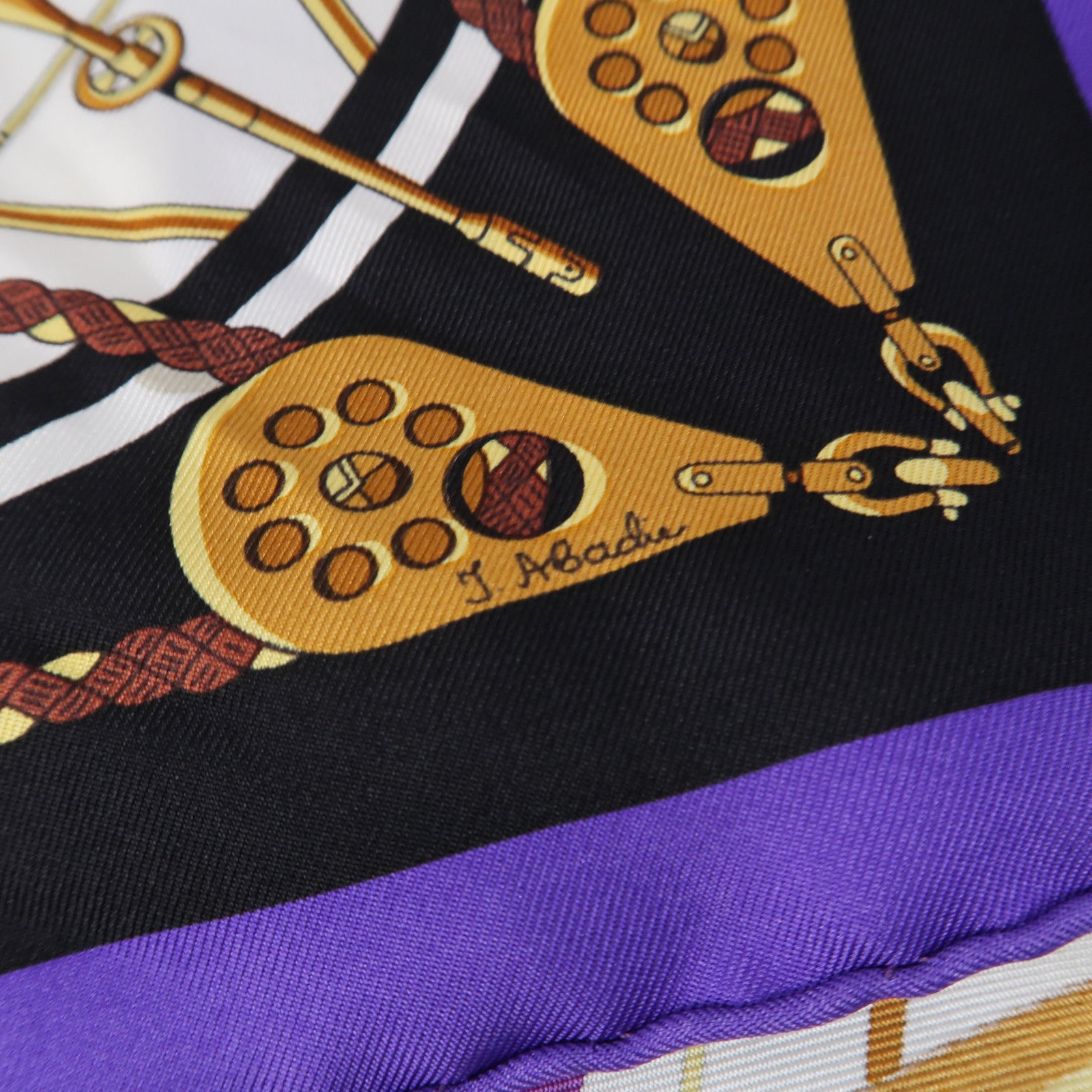 HERMES 【激減優惠】絲質Scarf 90x90絲巾紫色/啡色/藍色