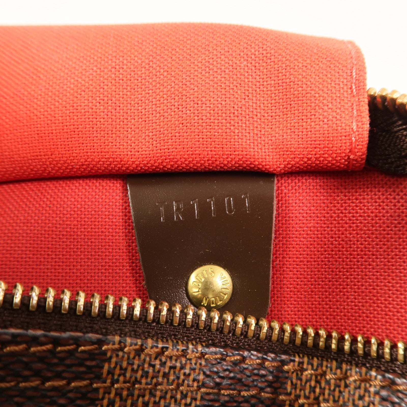 LOUIS VUITTON Damier Speedy 30金扣手挽袋