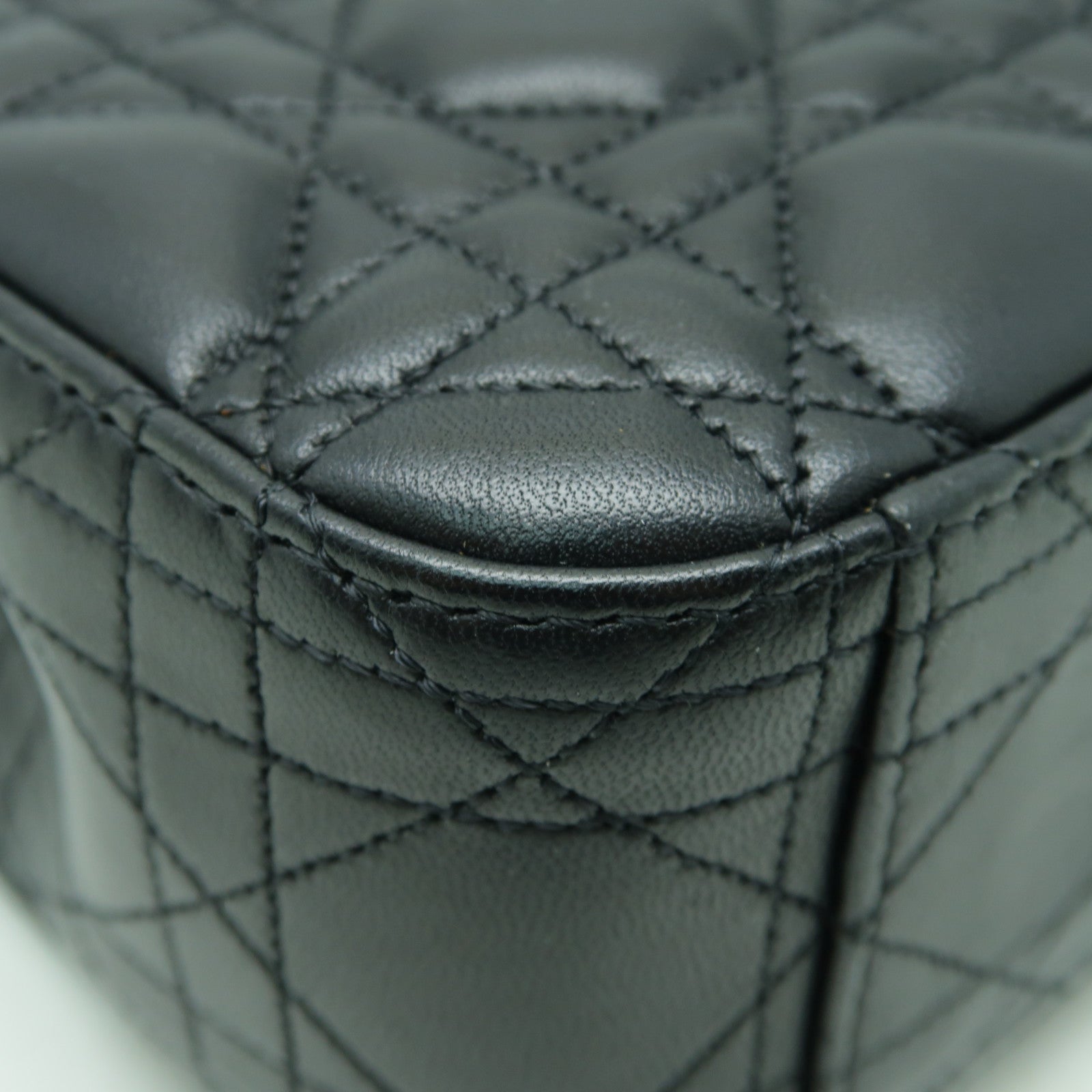 Dior 羊皮皮革Miss Dior金扣鏈帶肩背袋黒色