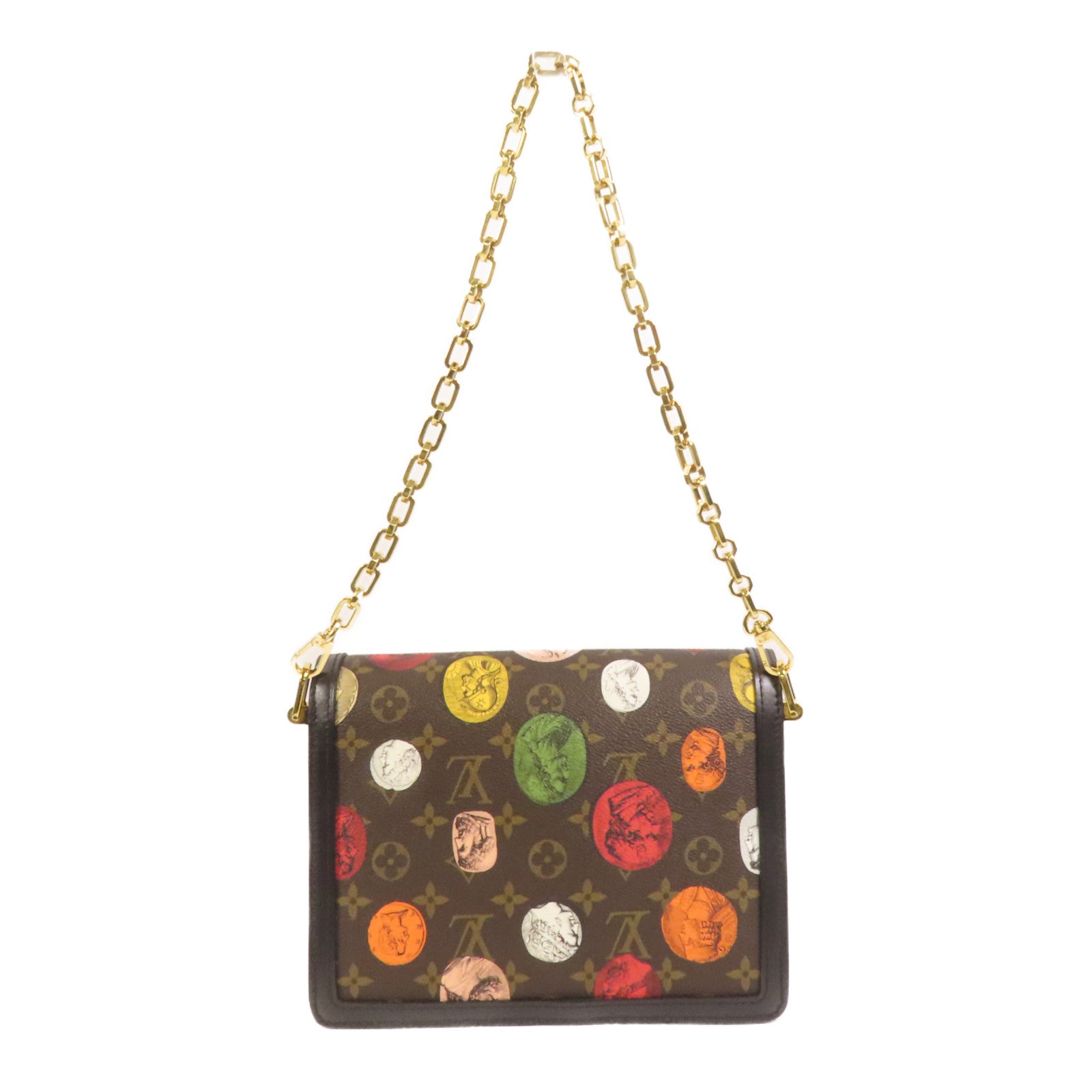LOUIS VUITTON Monogram LV x Fornasetti Dauphine金扣手挽肩背兩用袋