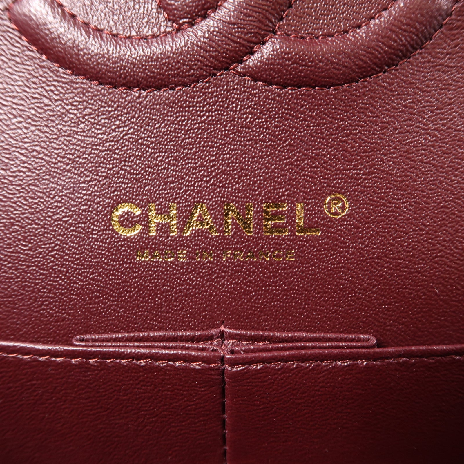 CHANEL 菱格牛皮皮革Classic 25金扣鏈帶肩背袋黑色