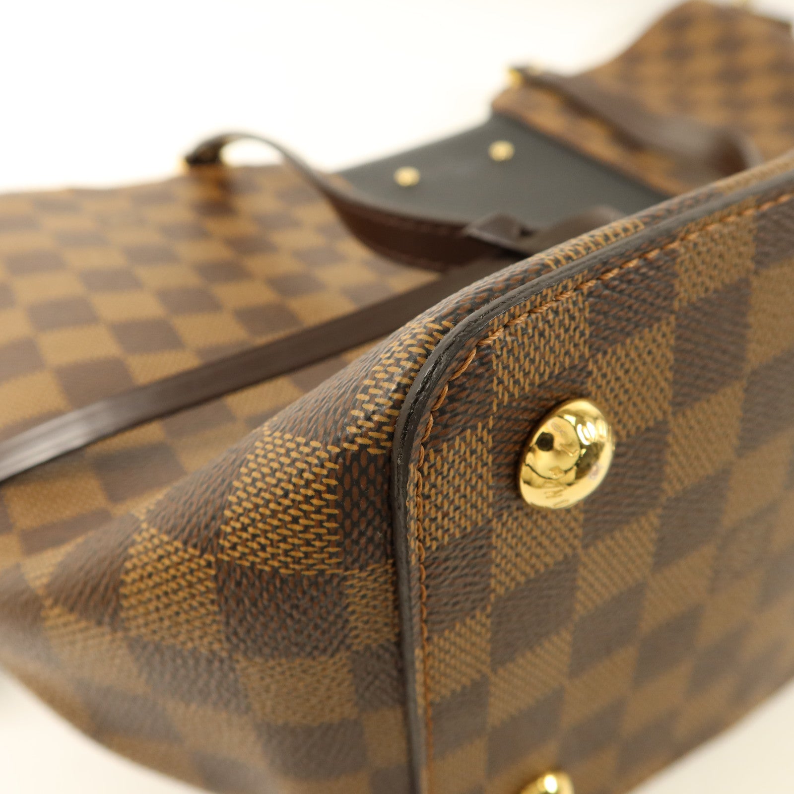LOUIS VUITTON Damier Jersey金扣手挽肩背兩用袋