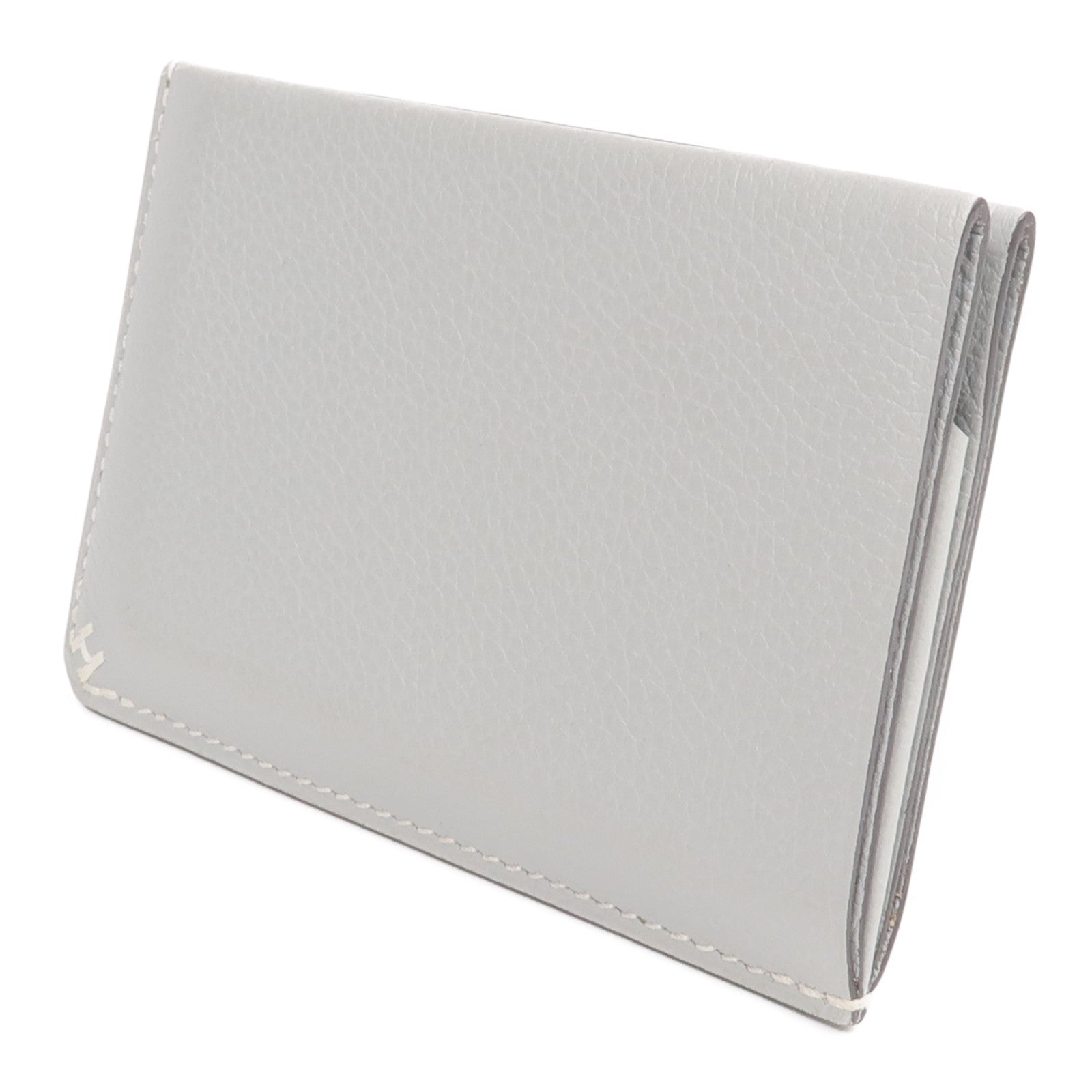 HERMES Evercolor皮革Card Case卡片套Gris Meyer