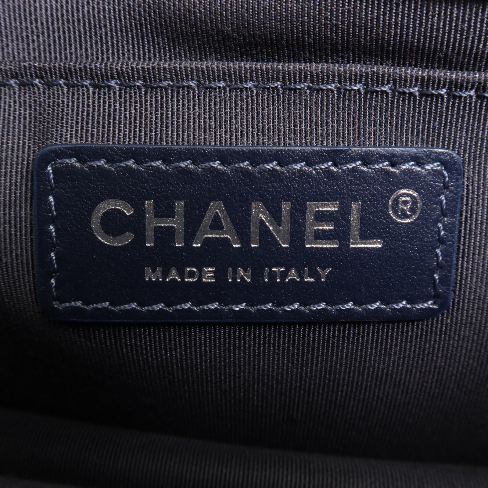 CHANEL 牛皮皮革Chain Shoulder銀扣鏈帶肩背袋