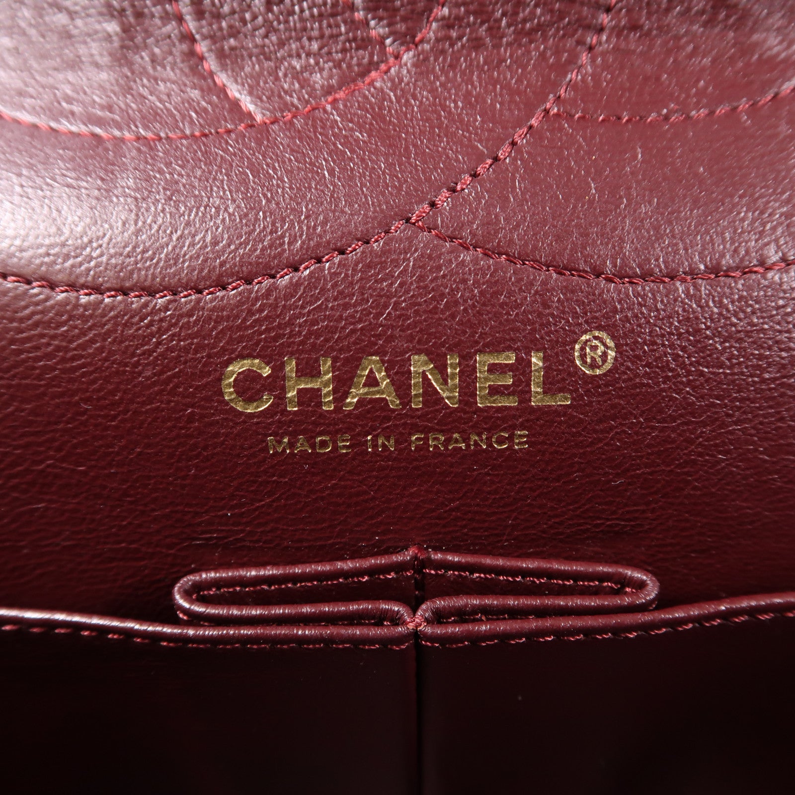 CHANEL 牛皮皮革2.55金扣鏈帶肩背袋