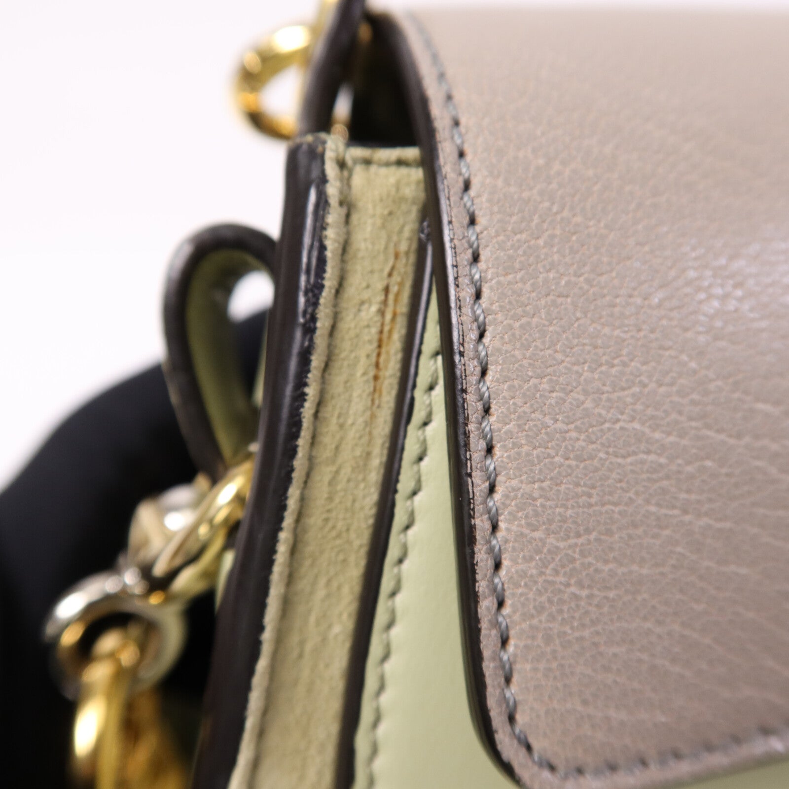 Chloe 牛皮皮革2 Way Shoulder Bag金扣手挽肩背兩用袋