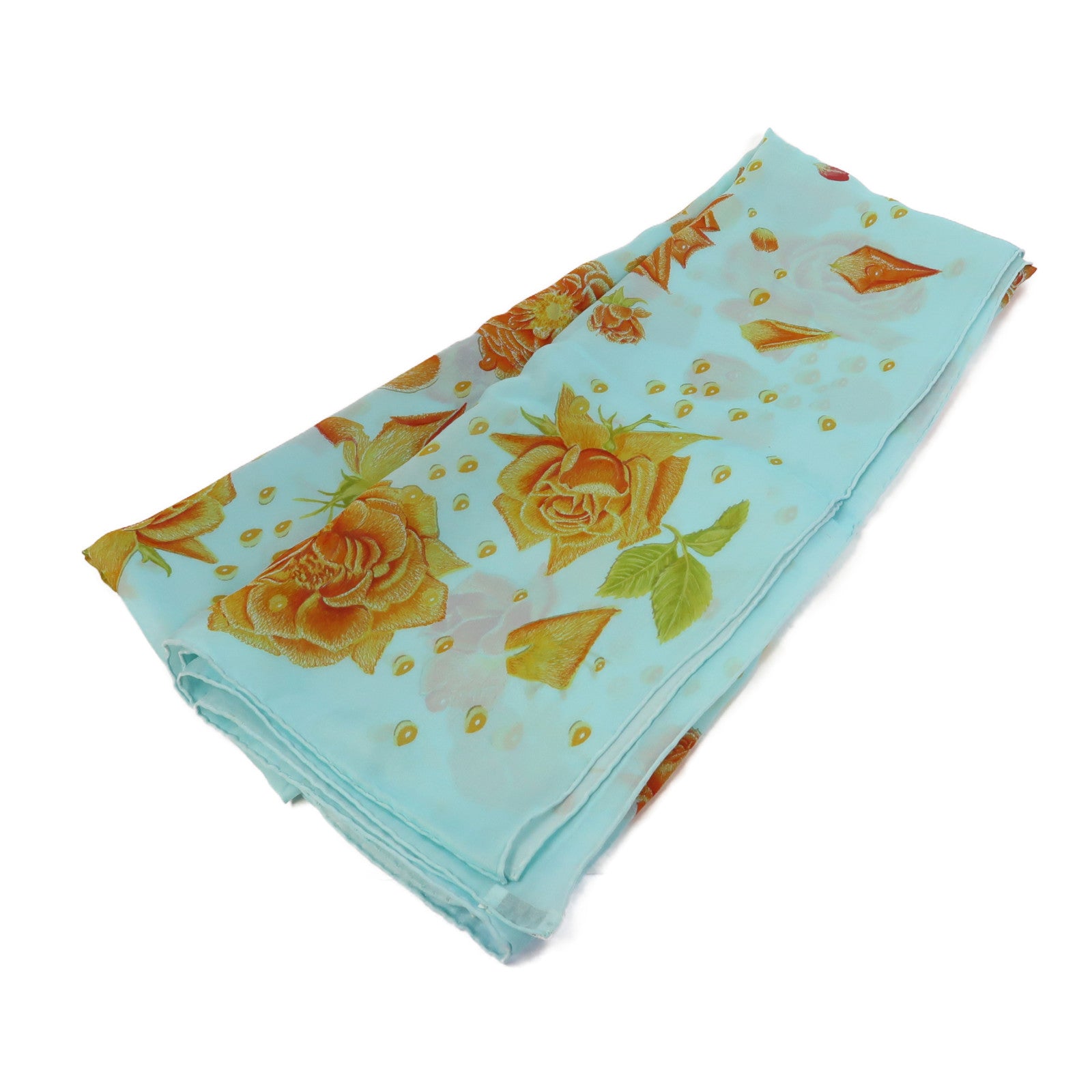 HERMES 【激減優惠】絲質70x195 Scarf圍巾湖水綠色