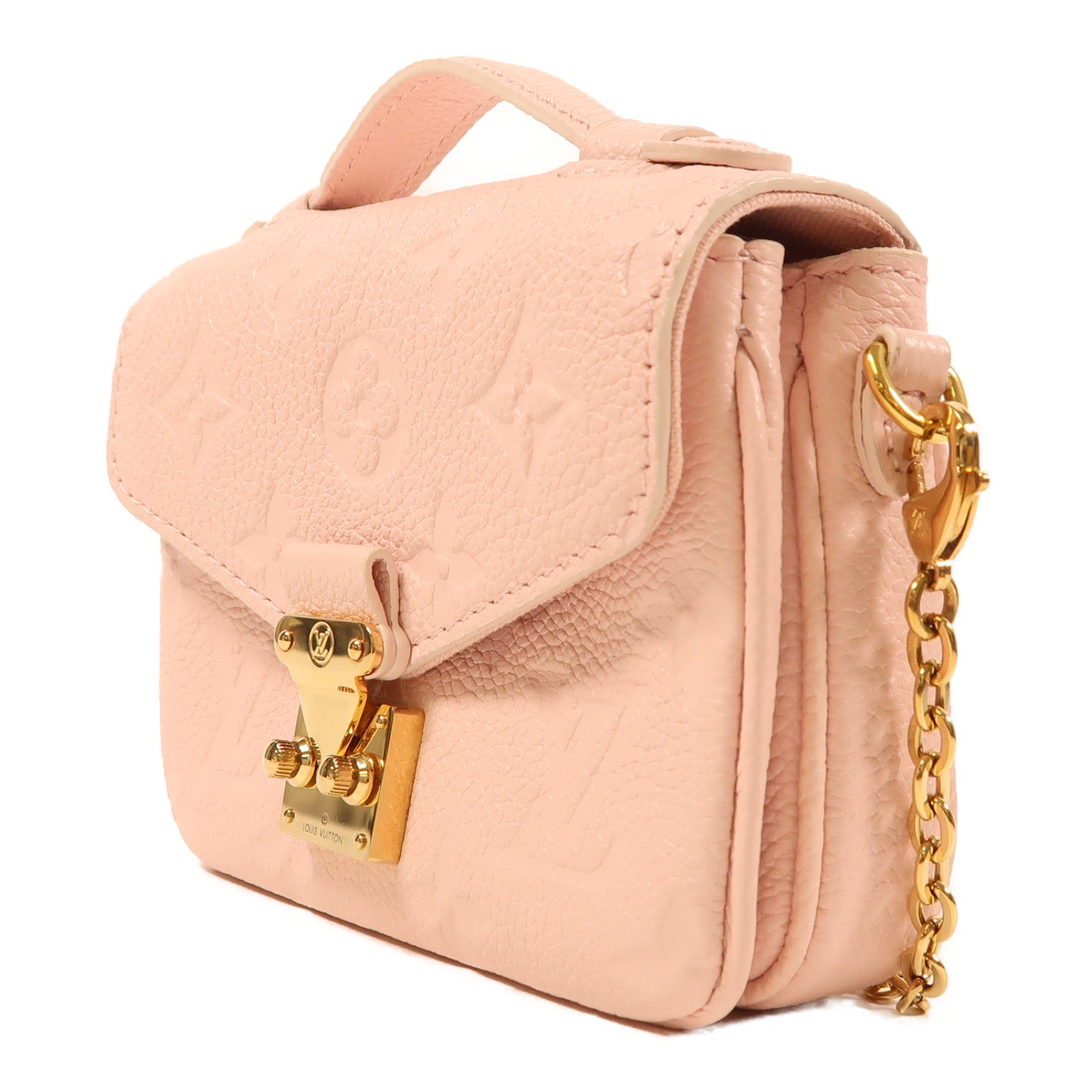 LOUIS VUITTON LV GHW Micro Metis Shoulder Bag M81389 Monogram Empreinte Pink