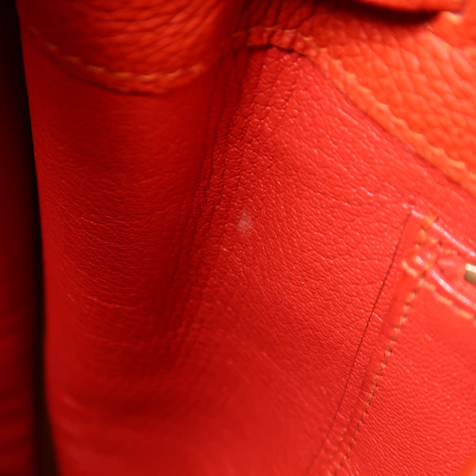 HERMES Clemence皮革So Kelly 22銀扣肩背袋9M Sanguine