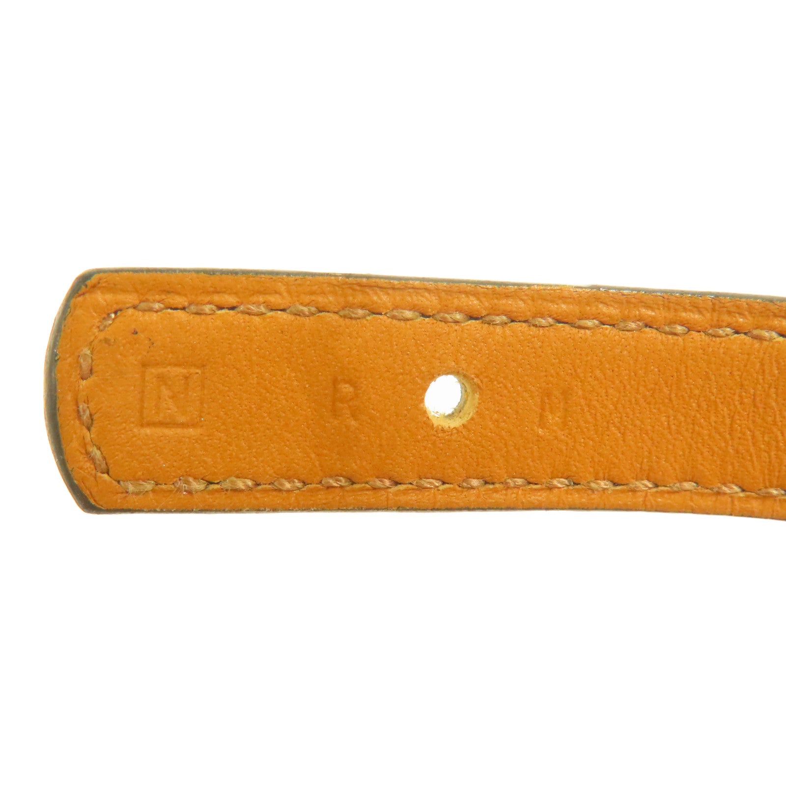HERMES Swift皮革Bracelet金扣手帶Noir