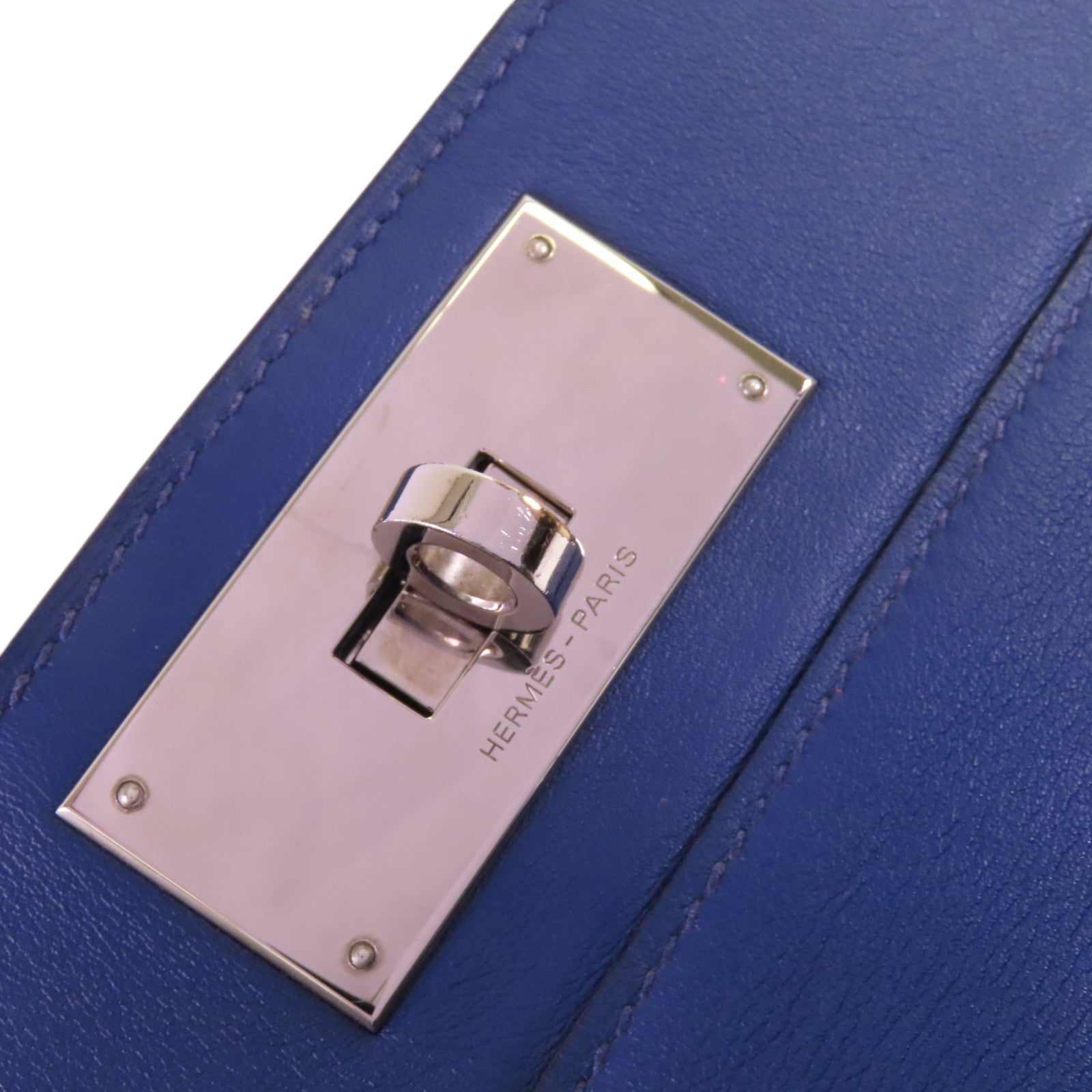 HERMES Swift皮革Tool Box 33銀扣手挽肩背兩用袋