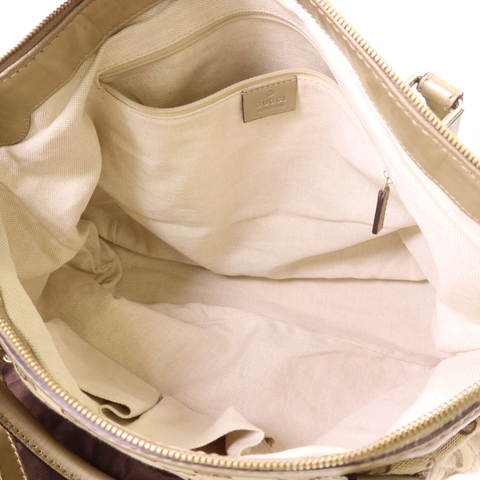 GUCCI 帆布2 Way Shoulder Bag金扣手挽肩背兩用袋