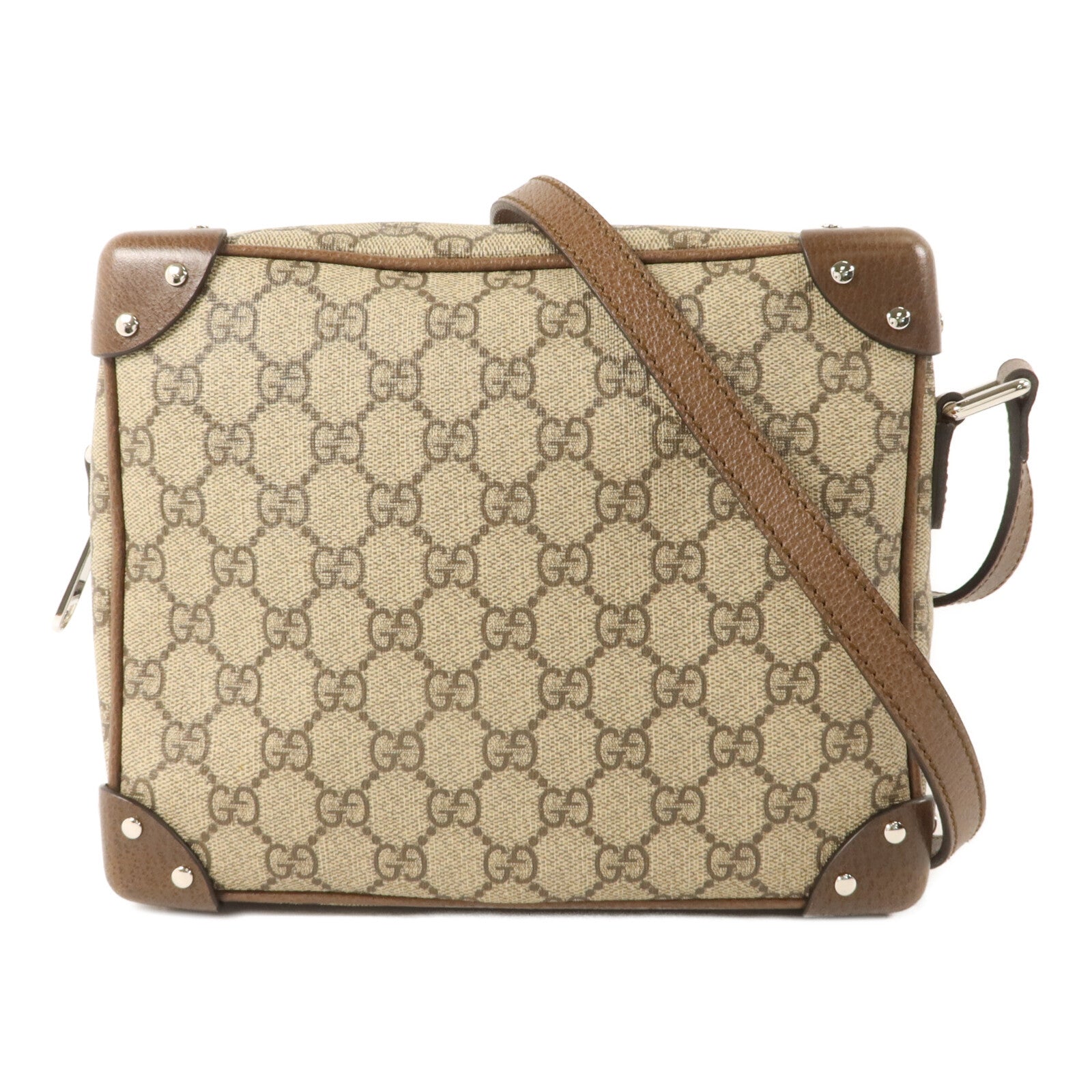GUCCI 塗層帆布GG Supreme Soft Trunk肩背袋