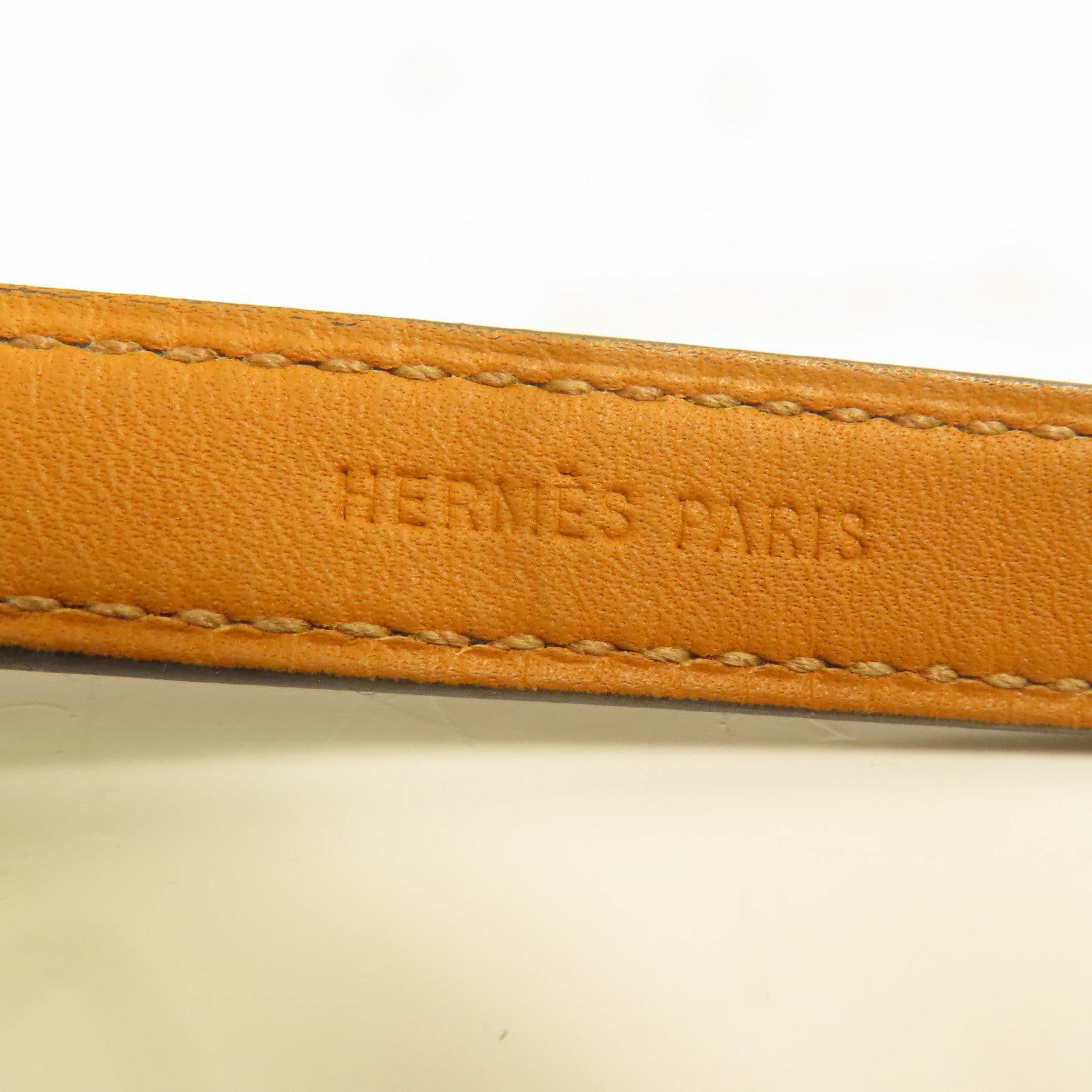 HERMES Swift皮革Bracelet金扣手帶Noir