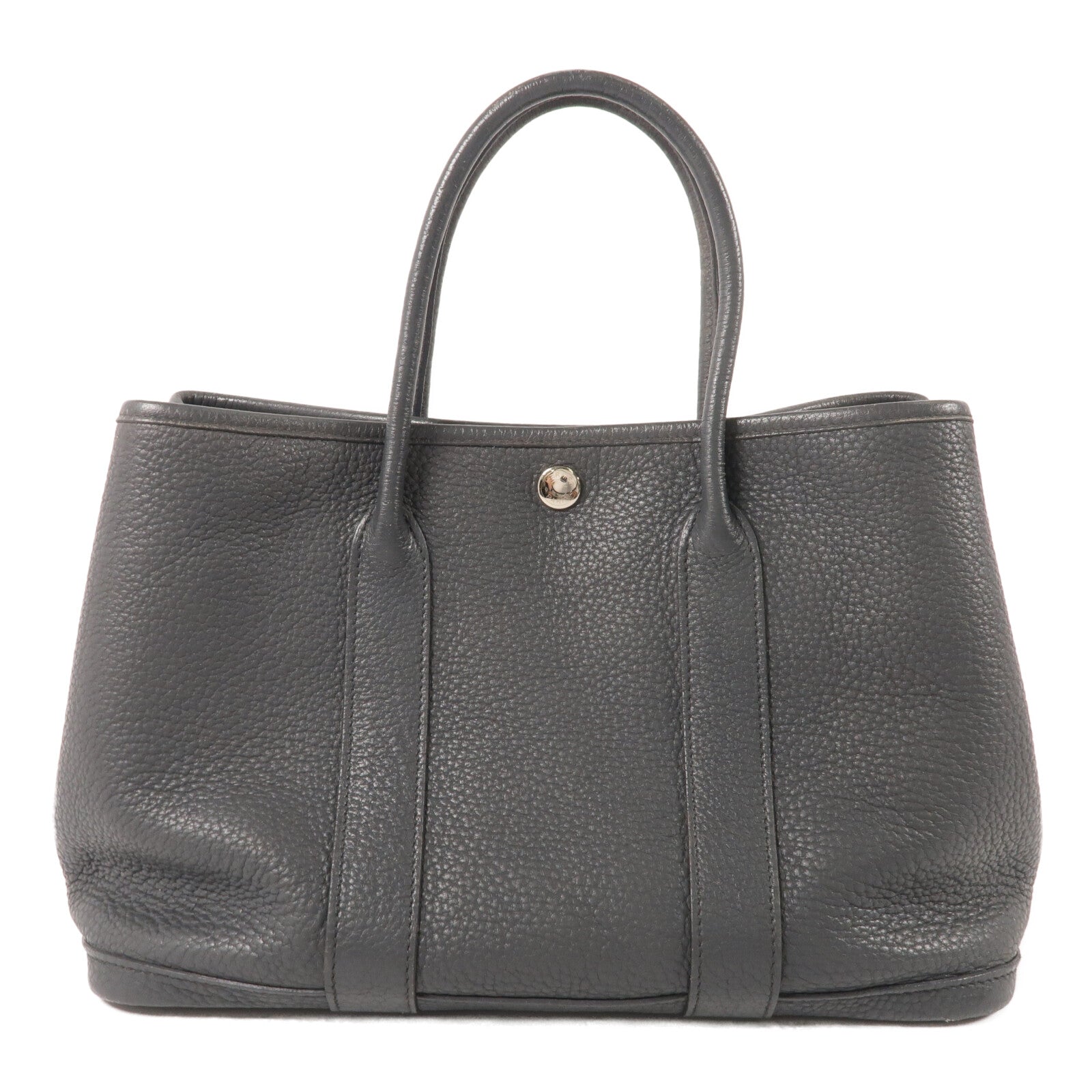 HERMES Negonda皮革Garden Party TPM手挽袋Ardoise