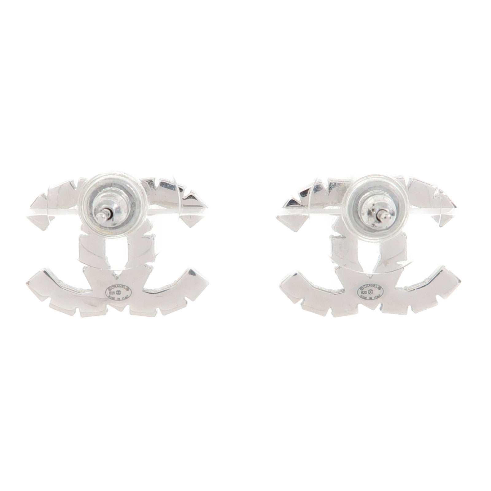 CHANEL 金屬Earrings耳環銀色