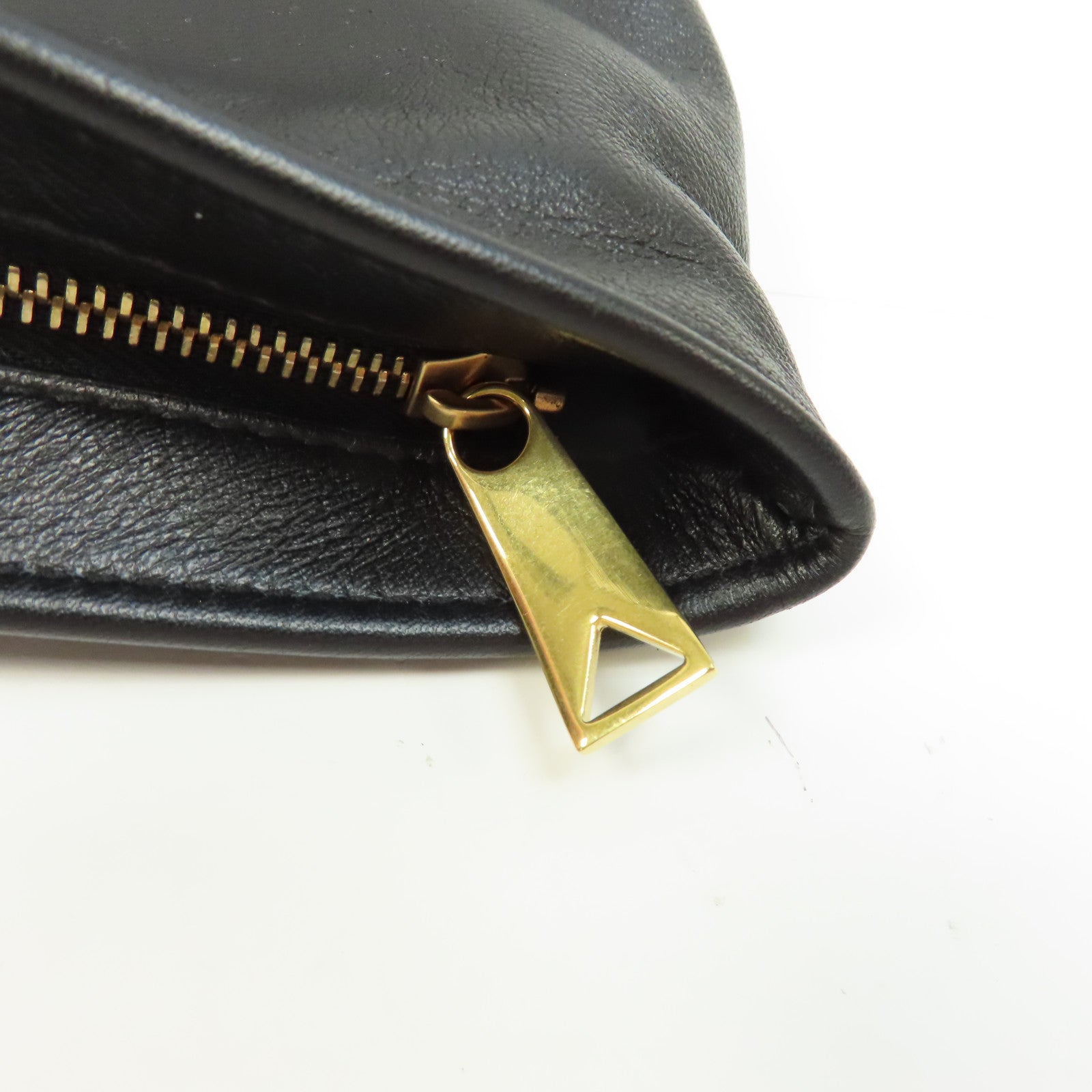 BOTTEGA VENETA 牛皮皮革Twist Mini金扣手挽袋黑色
