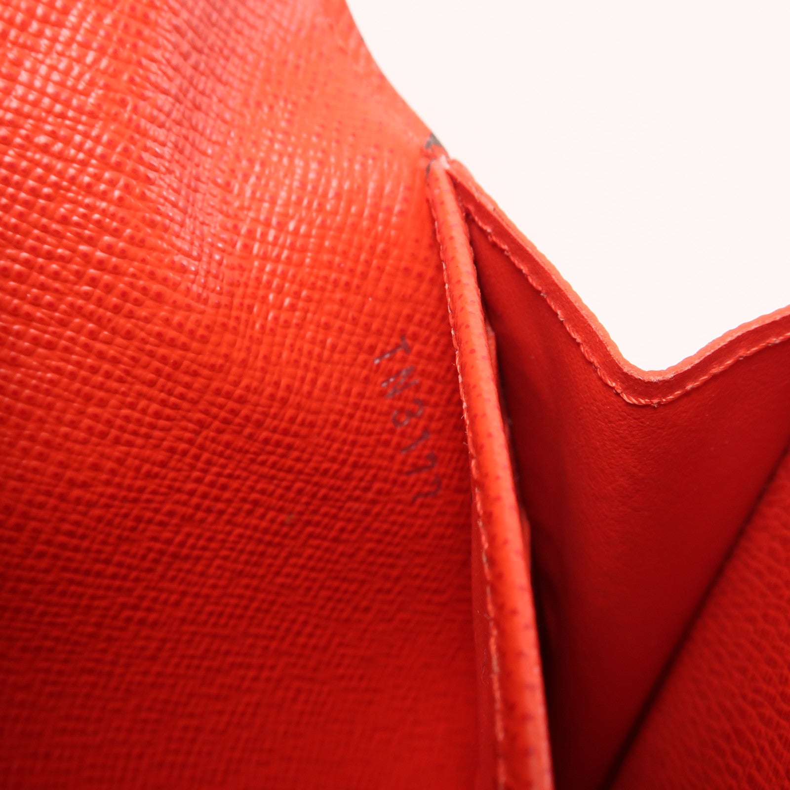 LOUIS VUITTON Epi Portefeuille Twist銀扣長錢包紅色