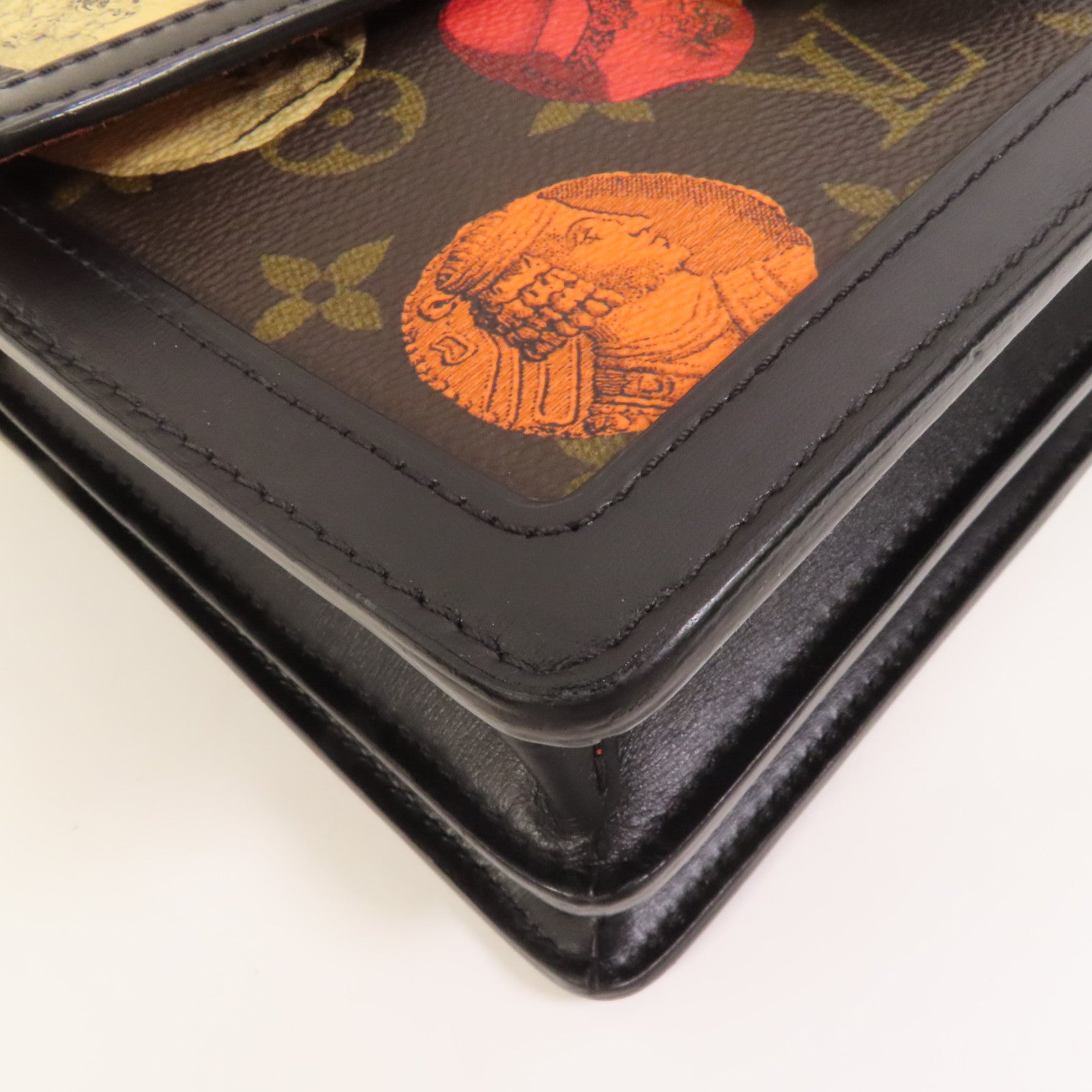 LOUIS VUITTON Monogram LV x Fornasetti Dauphine金扣手挽肩背兩用袋