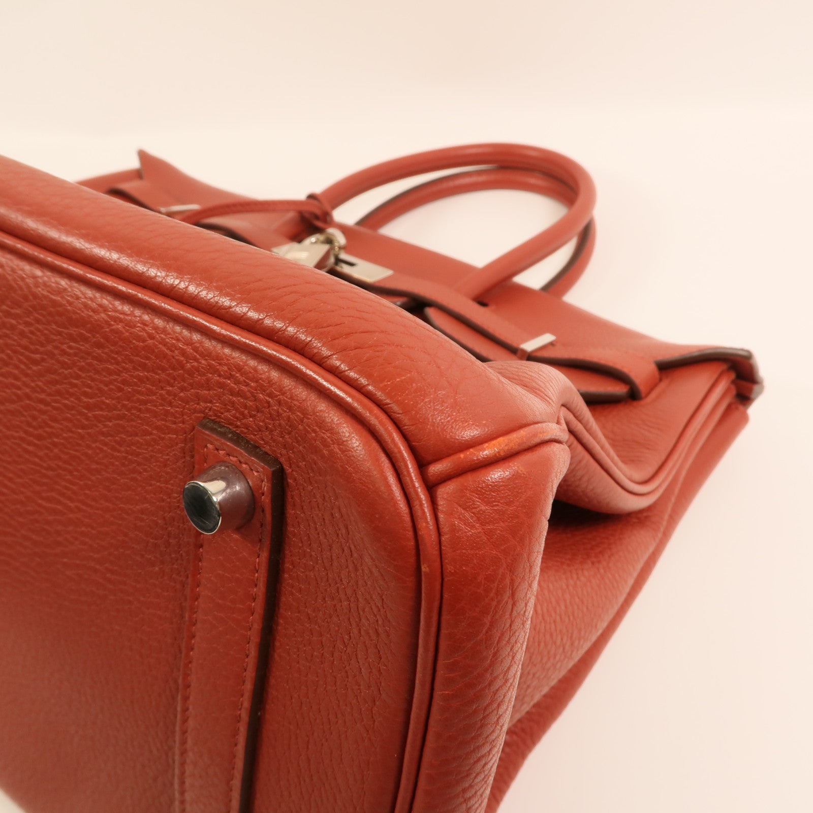 HERMES Togo皮革Birkin 35銀扣手挽袋Terre Battue