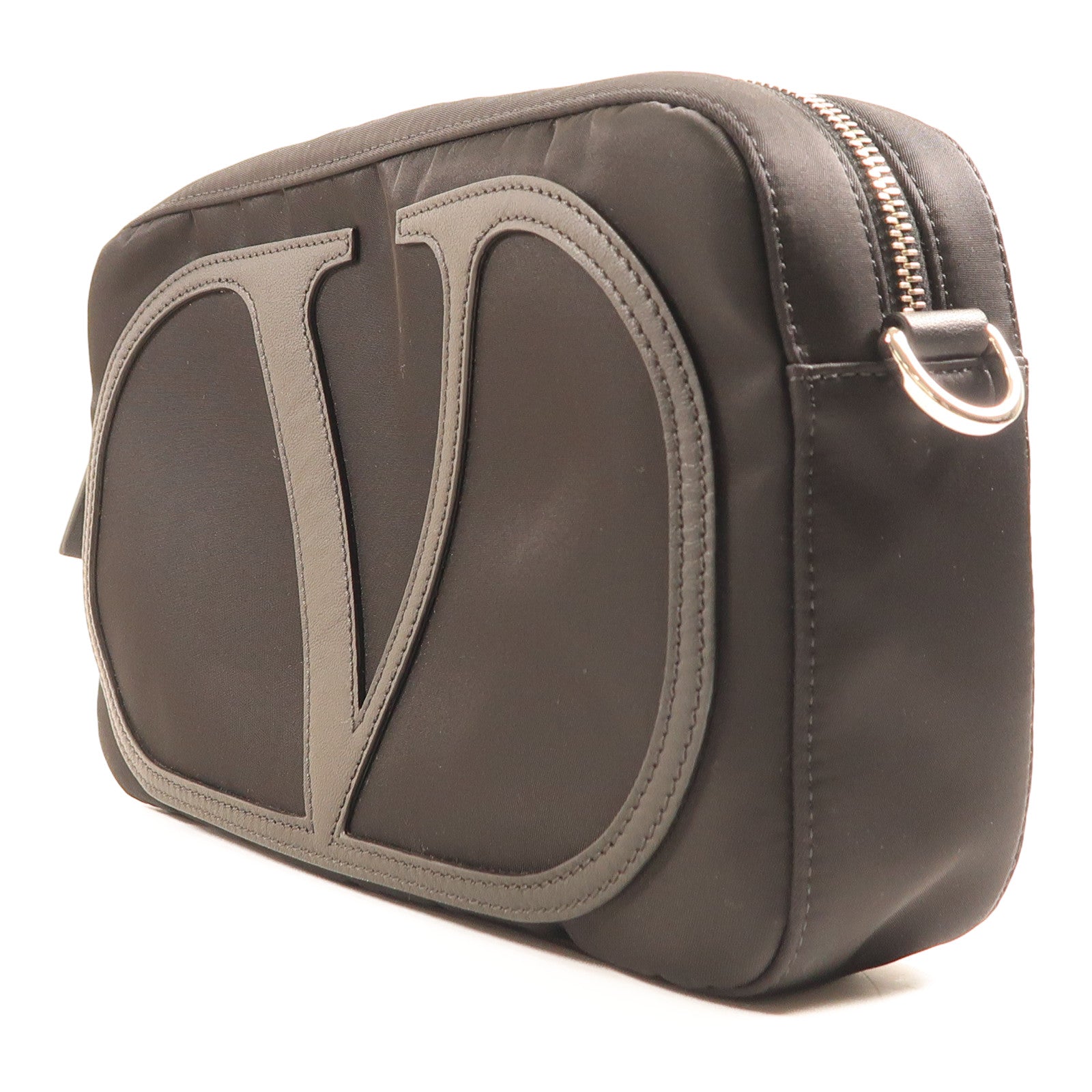 Valentino 尼龍Shoulder Bag銀扣肩背袋