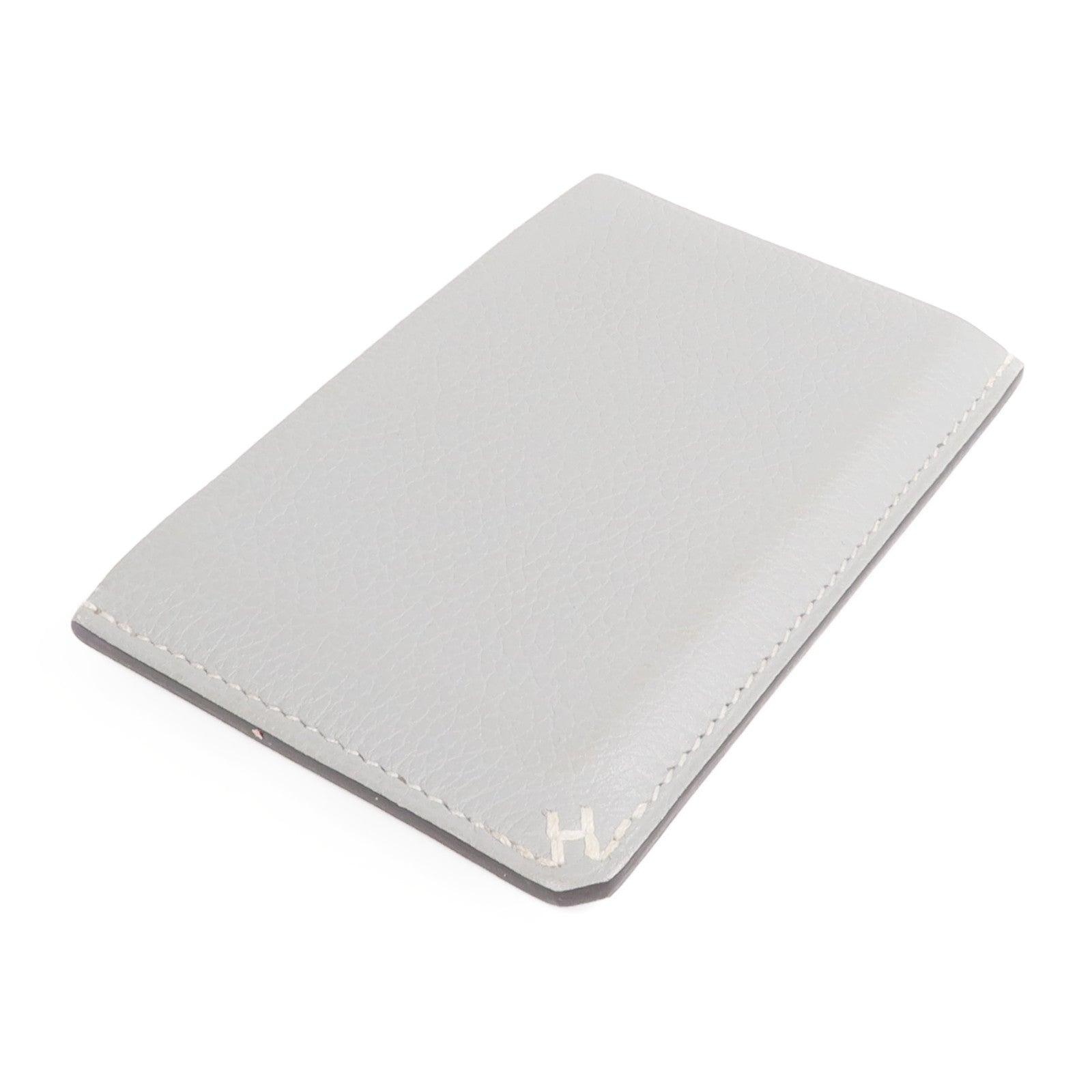 HERMES Evercolor皮革Card Case卡片套Gris Meyer