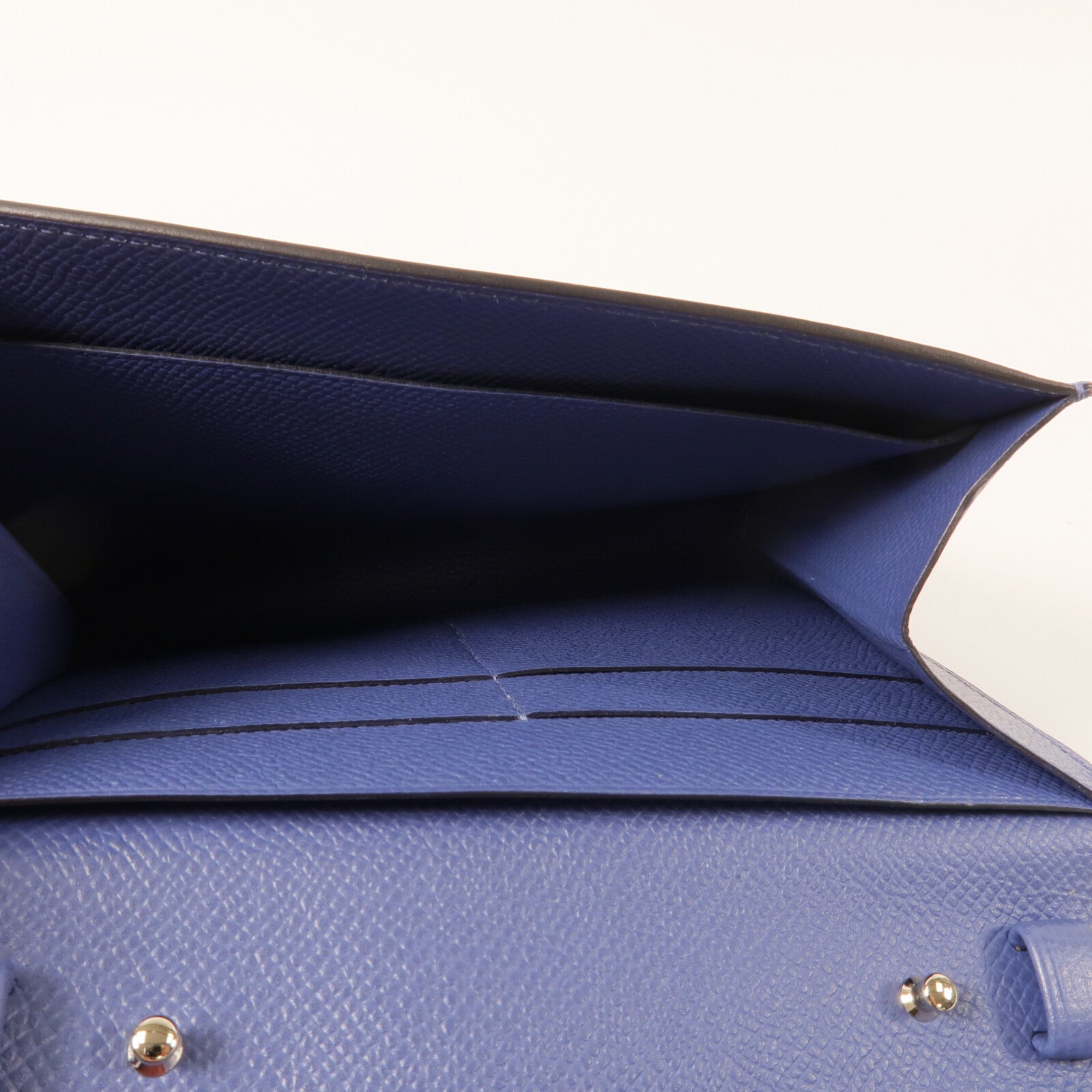 HERMES Epsom皮革Clic 16肩背袋Blue Brighton