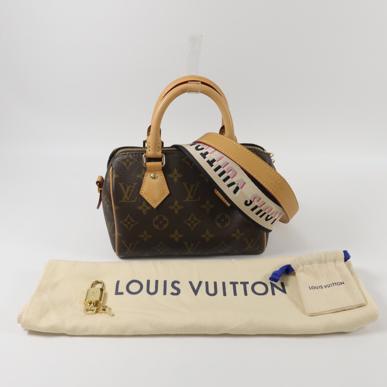 LOUIS VUITTON Monogram Speedy Bandouliere 20手挽肩背兩用袋