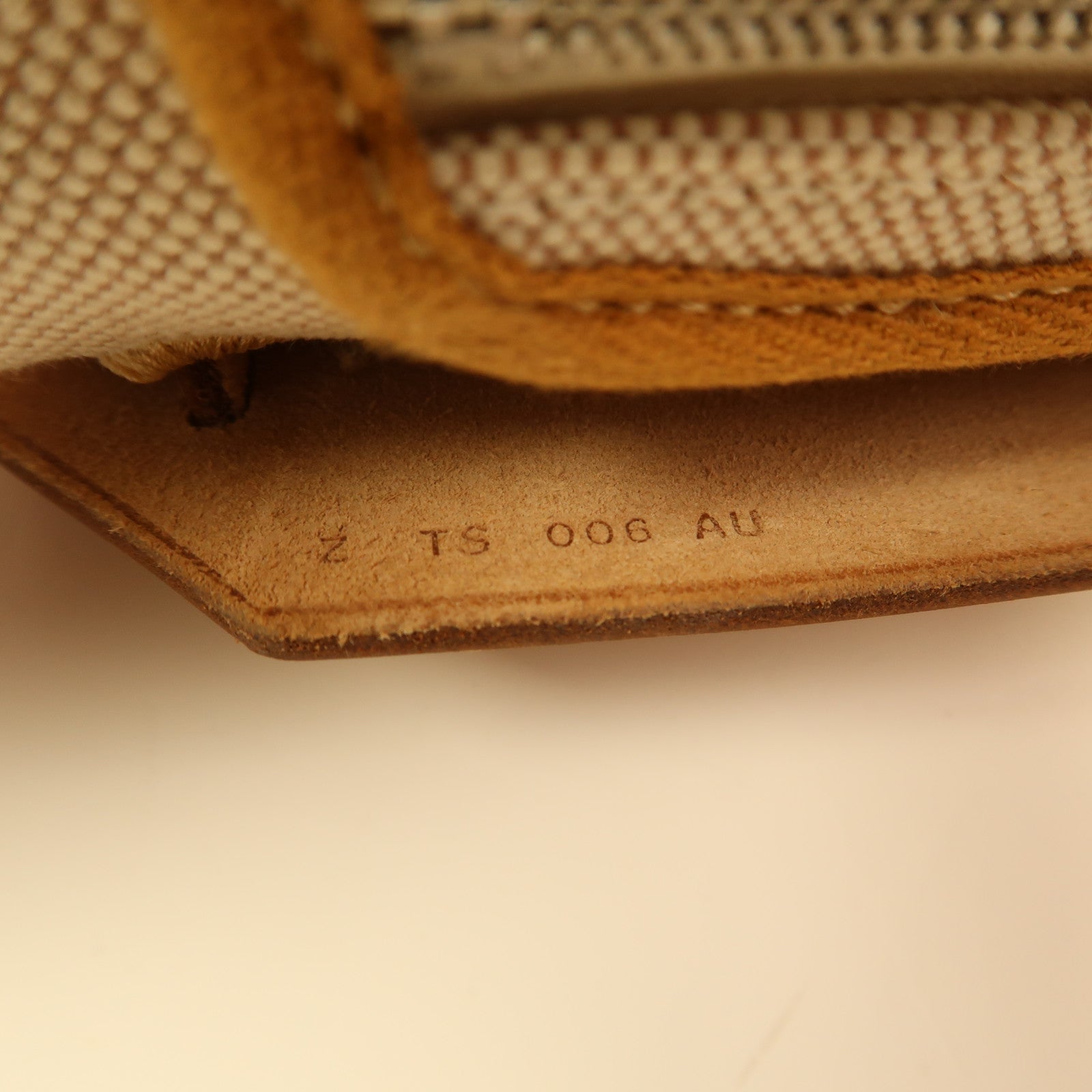 HERMES 帆布Herbag PM銀扣手挽肩背兩用袋米色