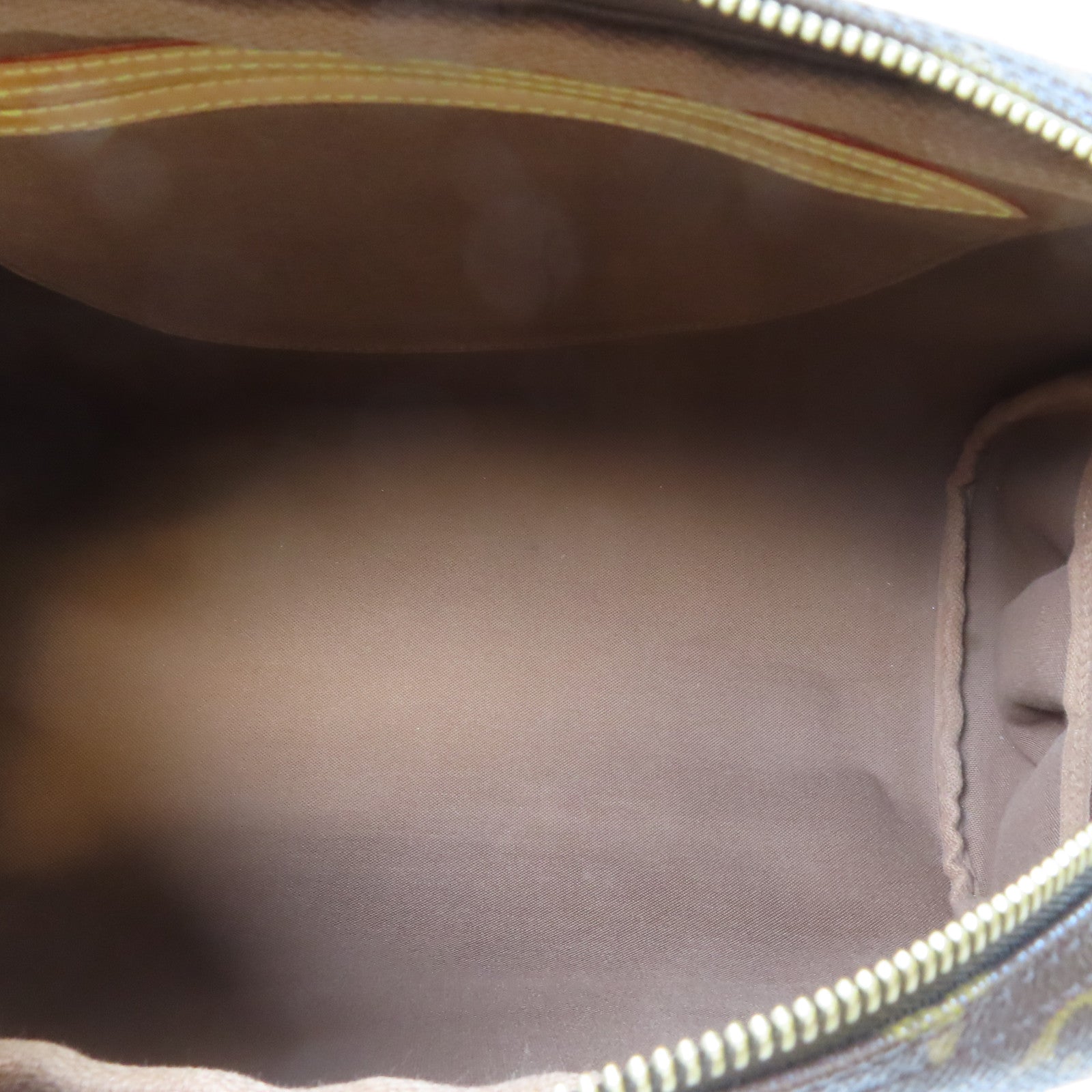 LOUIS VUITTON Monogram Montorgueil GM金扣肩背袋啡色