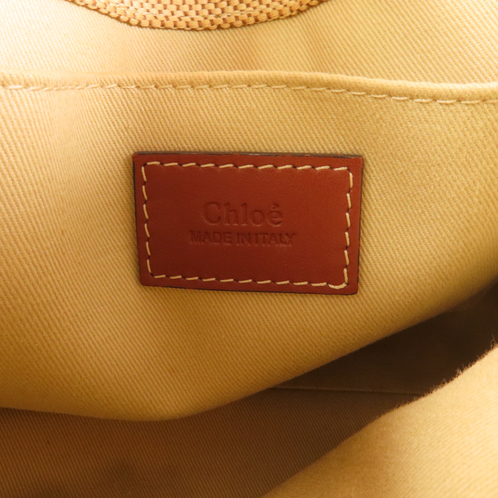Chloe 帆布Small Woody Tote手挽袋