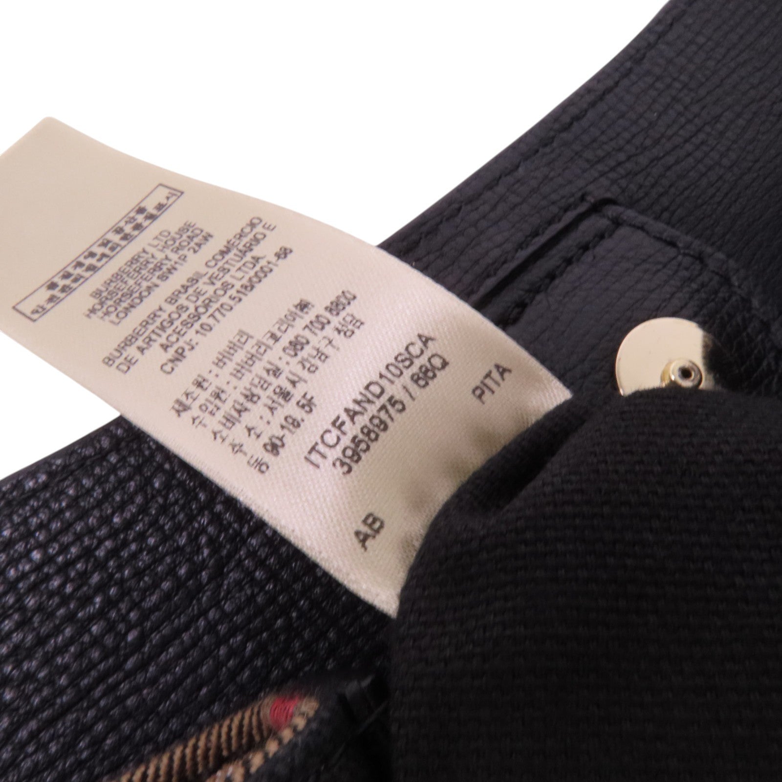 BURBERRY 牛皮皮革Tote Bag金扣肩背袋