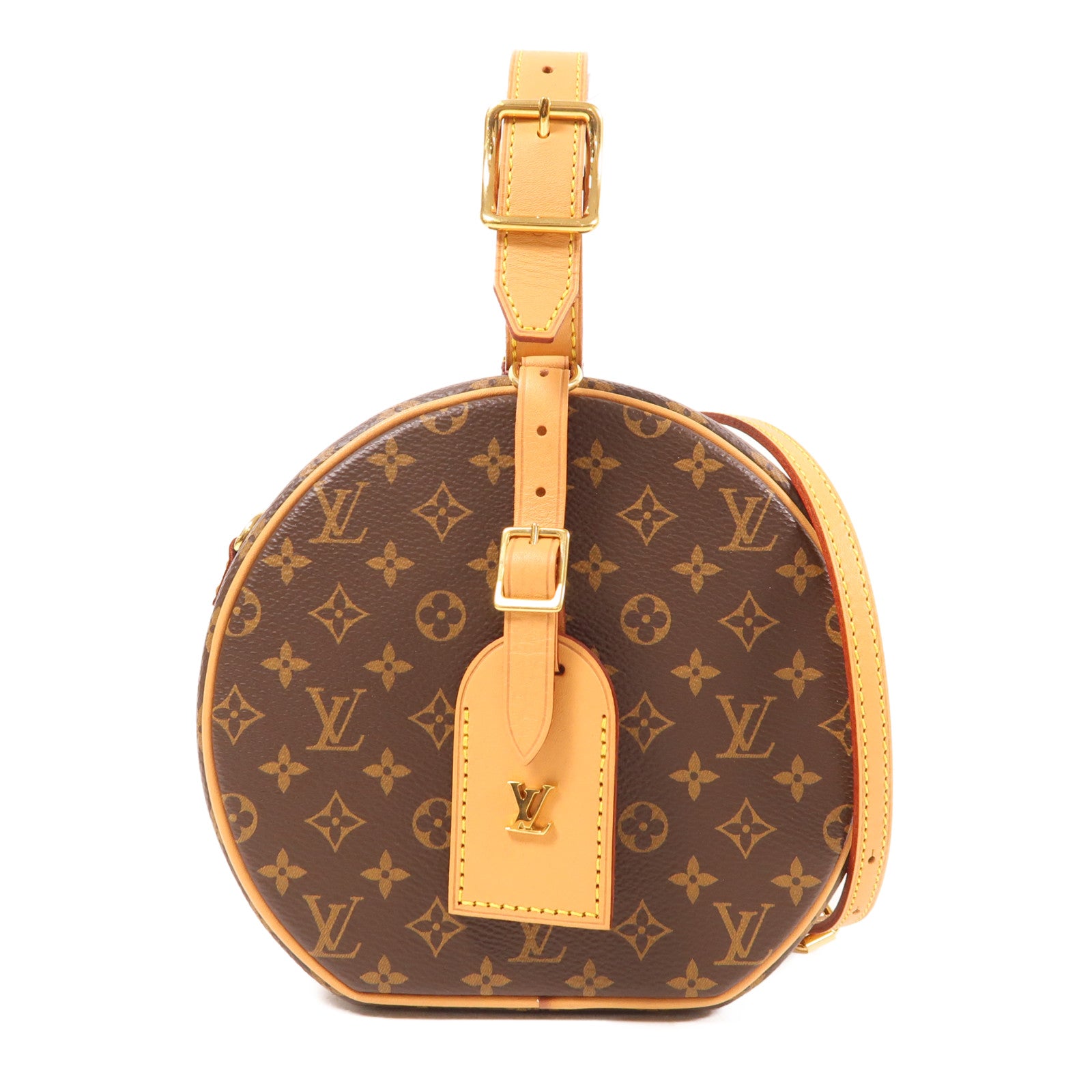 LOUIS VUITTON LV GHW Petite Boite Chapeau 2 Way Shoulder Bag Monogram M43514