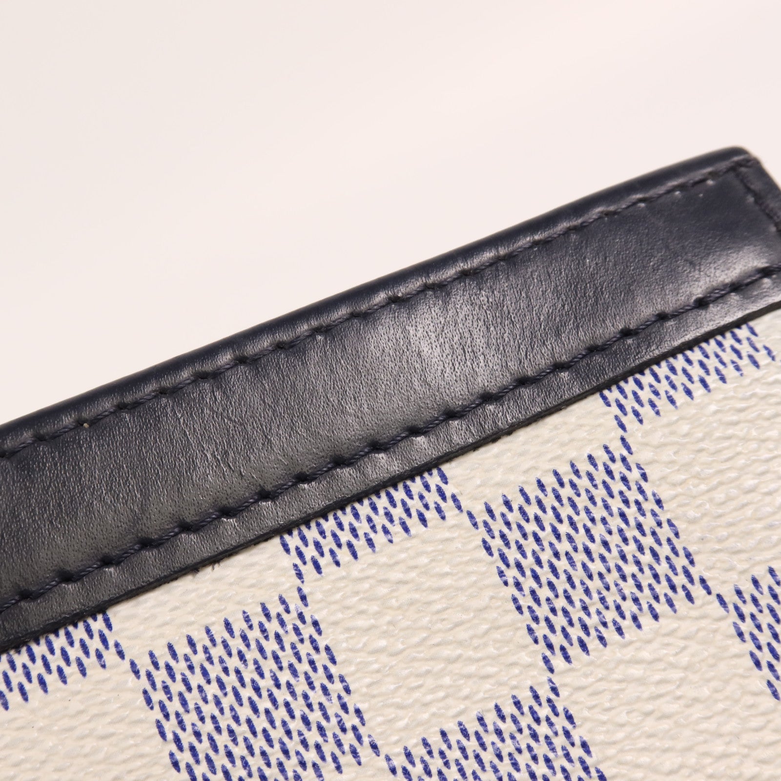 LOUIS VUITTON Damier Azur Pochette Voyage Clutch銀扣手拿包