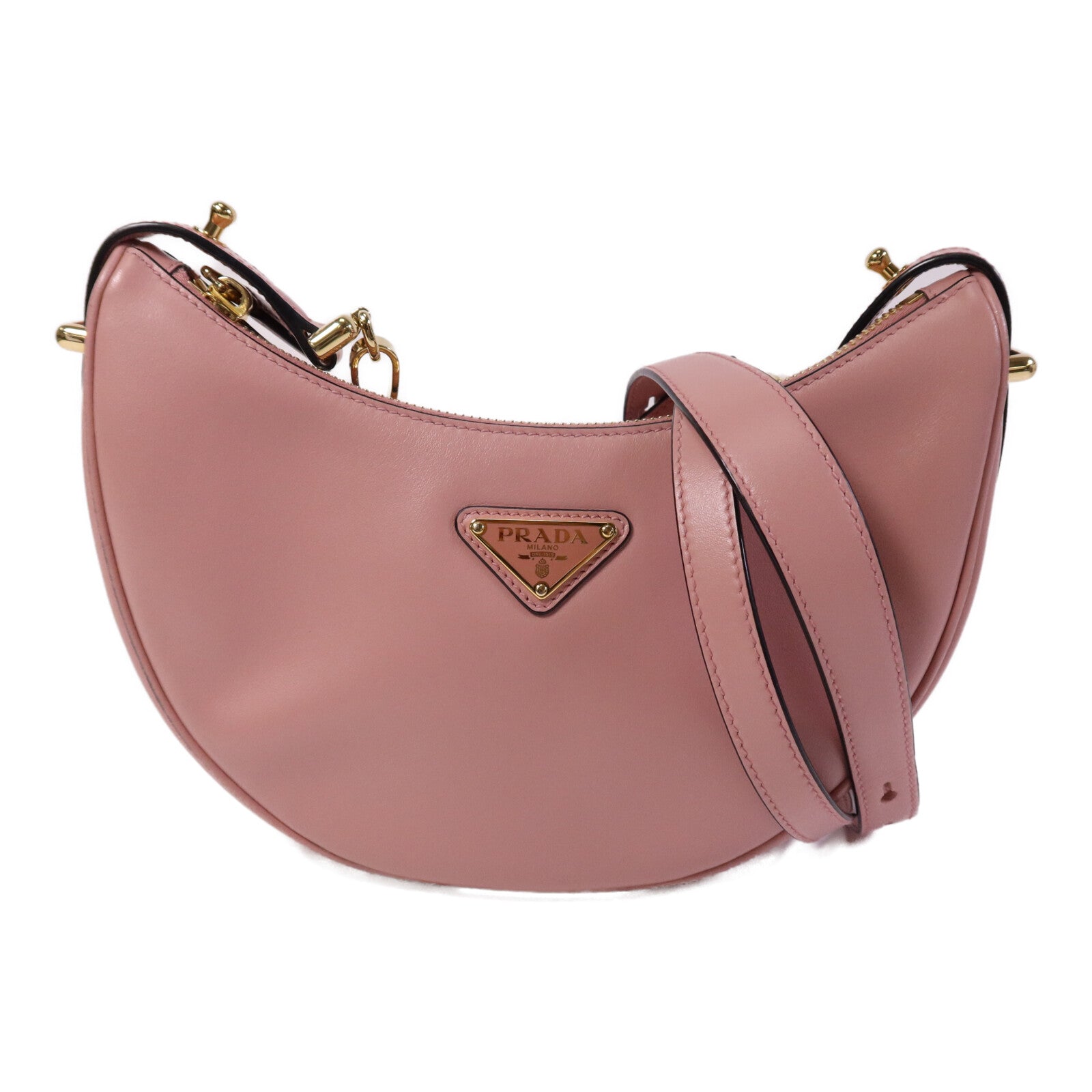 PRADA 牛皮皮革Arque金扣手挽肩背兩用袋