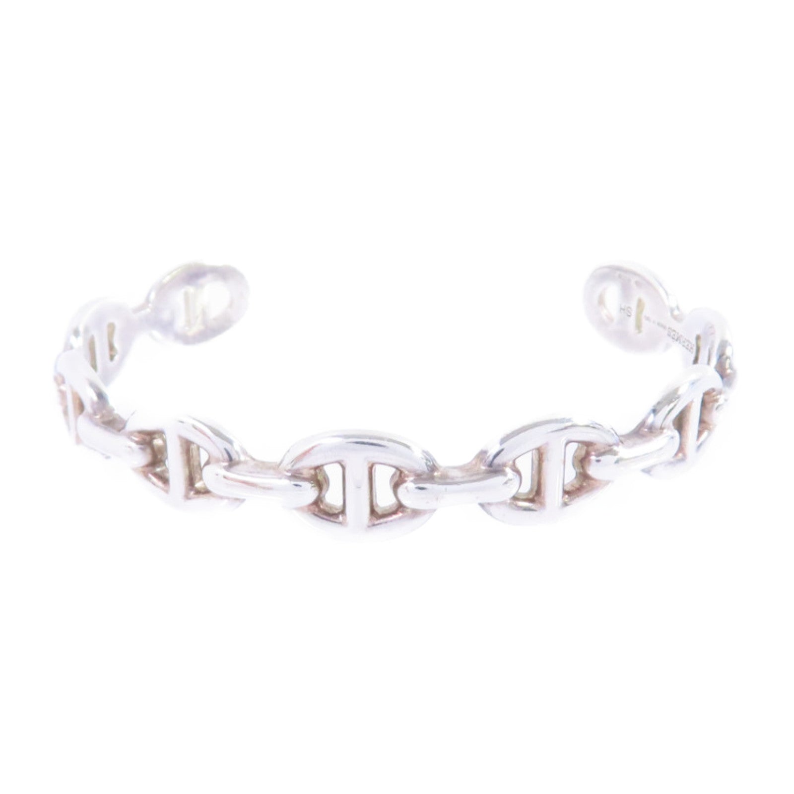 HERMES 925純銀Chaine D'Ancre Enchainee Bangle手鐲
