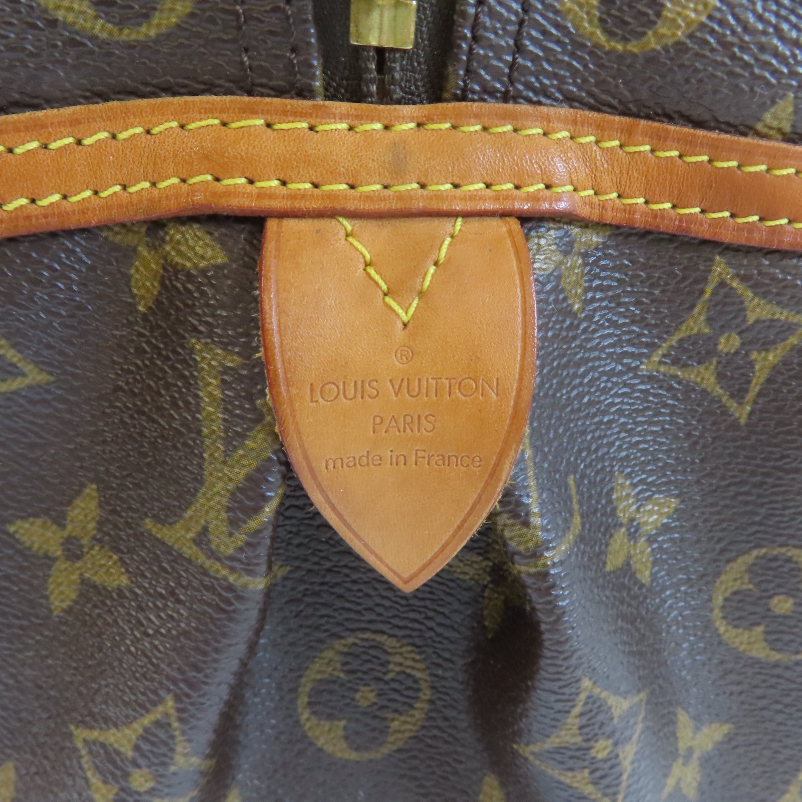 LOUIS VUITTON Monogram Montorgueil GM金扣肩背袋啡色