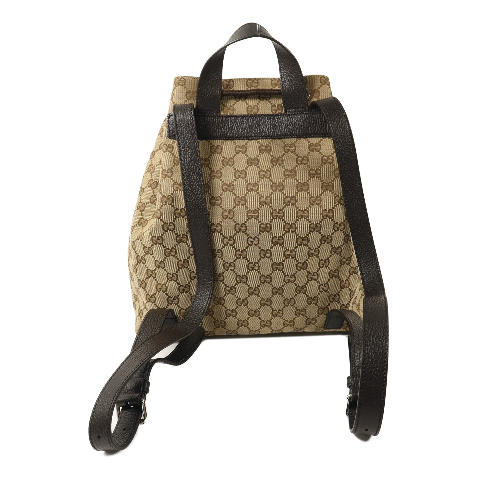 GUCCI 帆布Rucksack銀扣背包