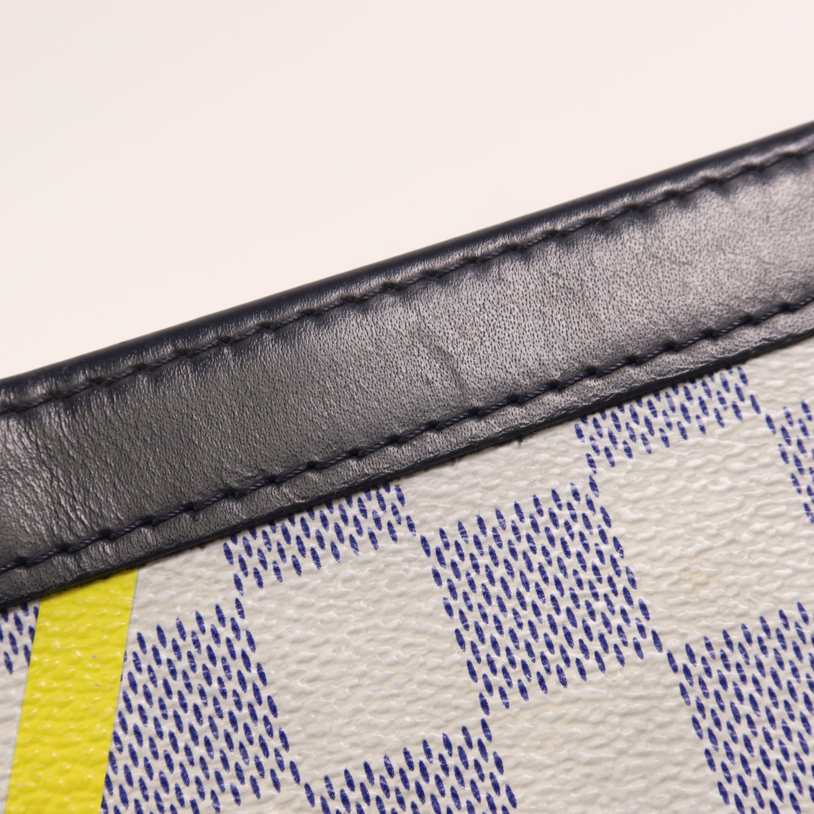 LOUIS VUITTON Damier Azur Pochette Voyage Clutch銀扣手拿包