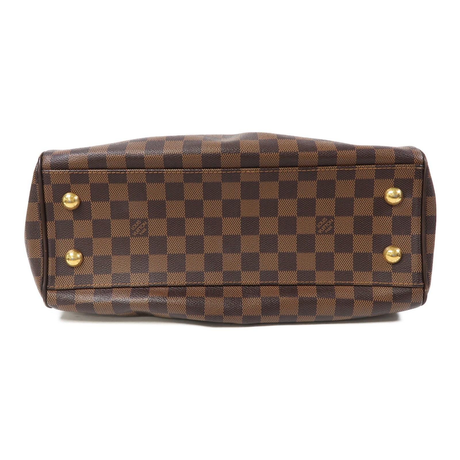 LOUIS VUITTON 【激減優惠】Damier Trevi PM金扣手挽肩背兩用袋啡色
