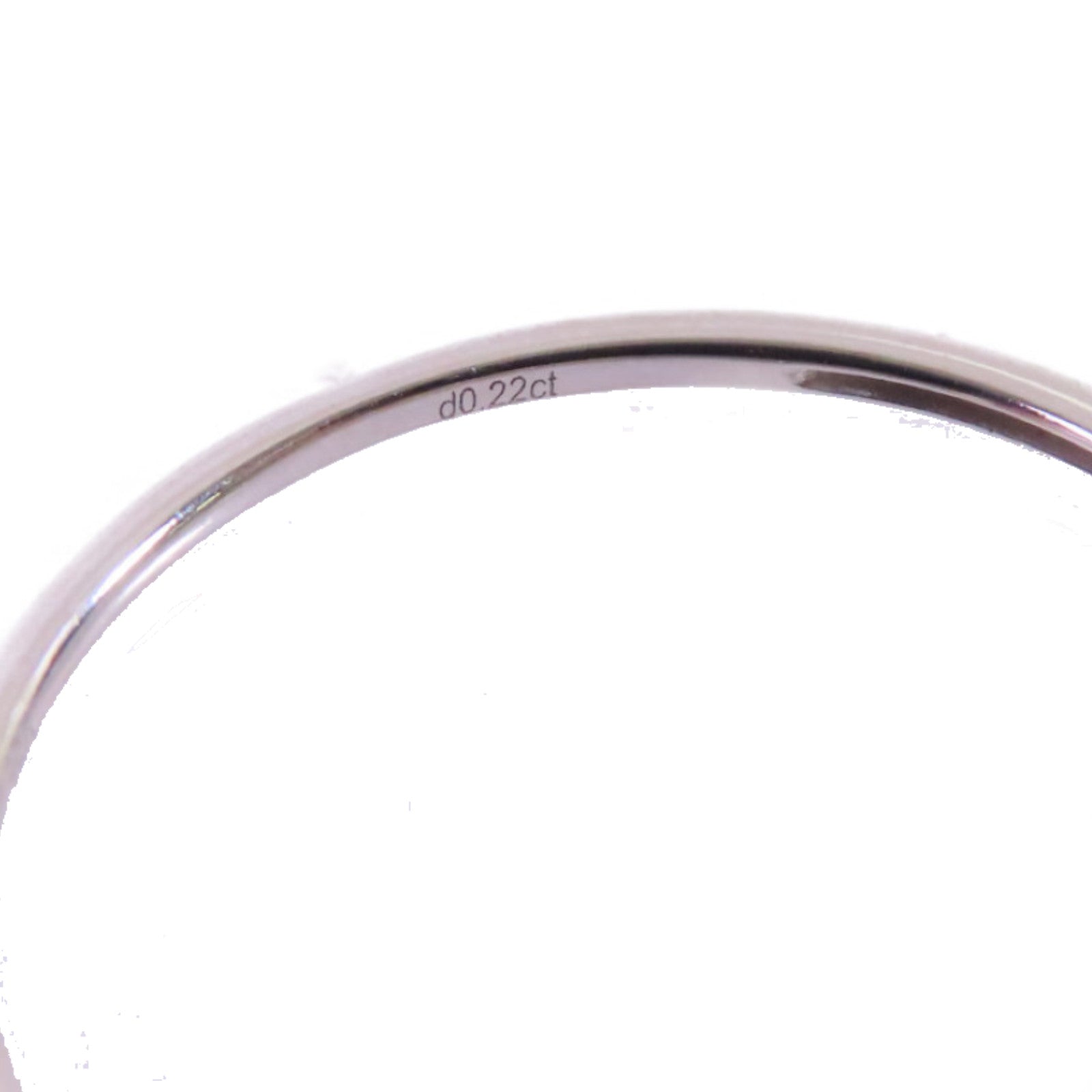 JEWELRY 18K白金/黃金Diamond Ring 0.22ct鑽石戒指US#7.25