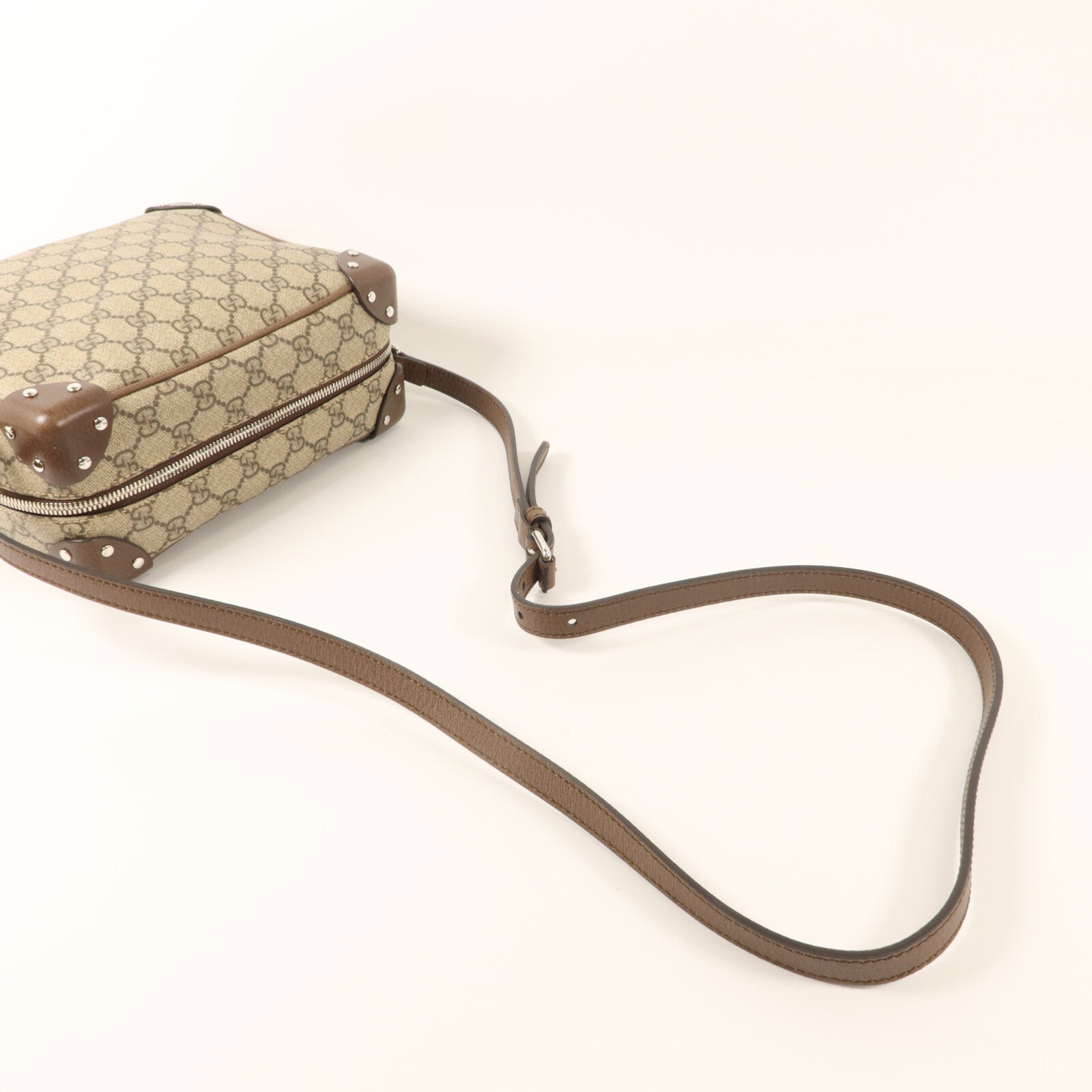GUCCI 塗層帆布GG Supreme Soft Trunk肩背袋