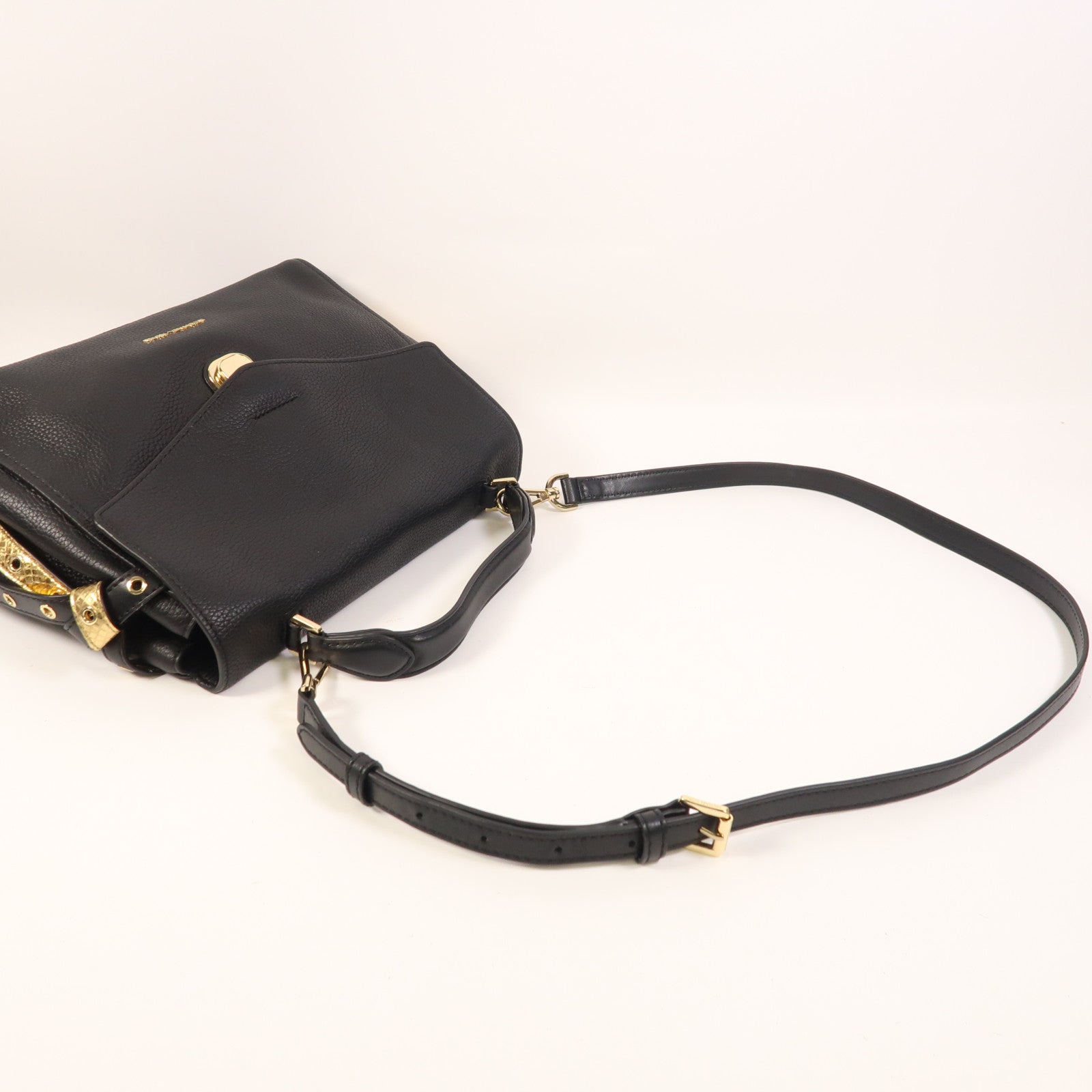 Michael Kors 牛皮皮革2 Way Shoulder金扣手挽肩背兩用袋