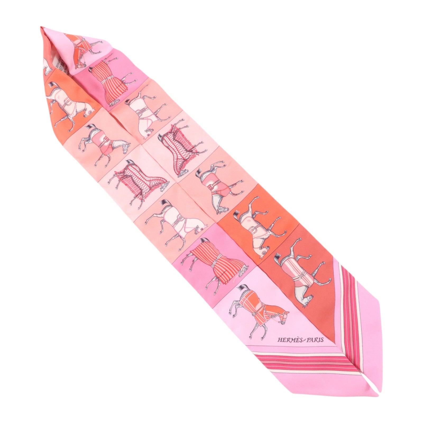 HERMES 絲質Twilly絲巾